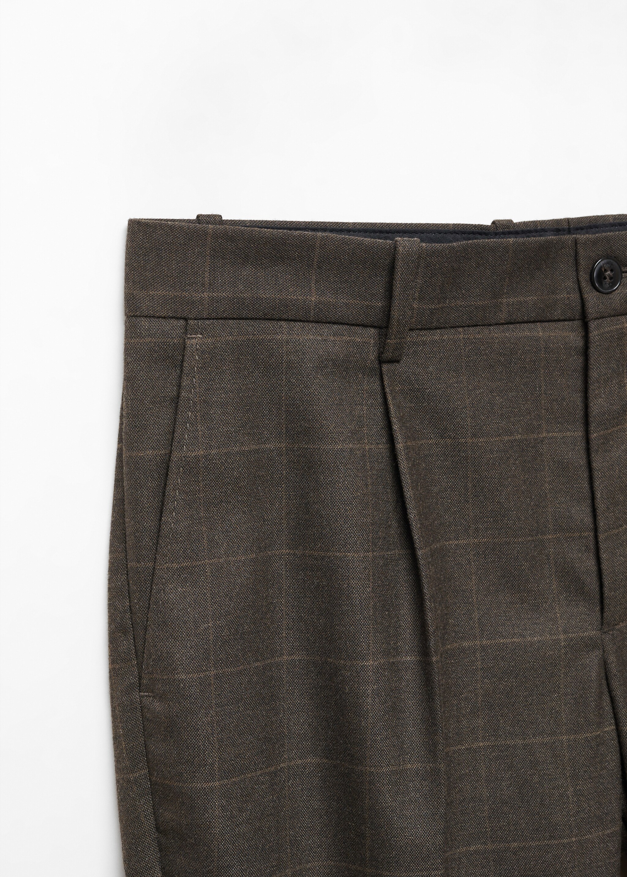 Pantalón slim fit cuadros - Details of the article 8