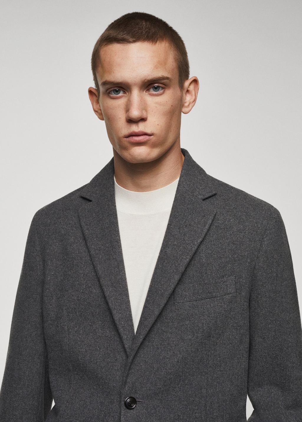 Veste slim fit laine a petits carreaux Homme MANGO Niger