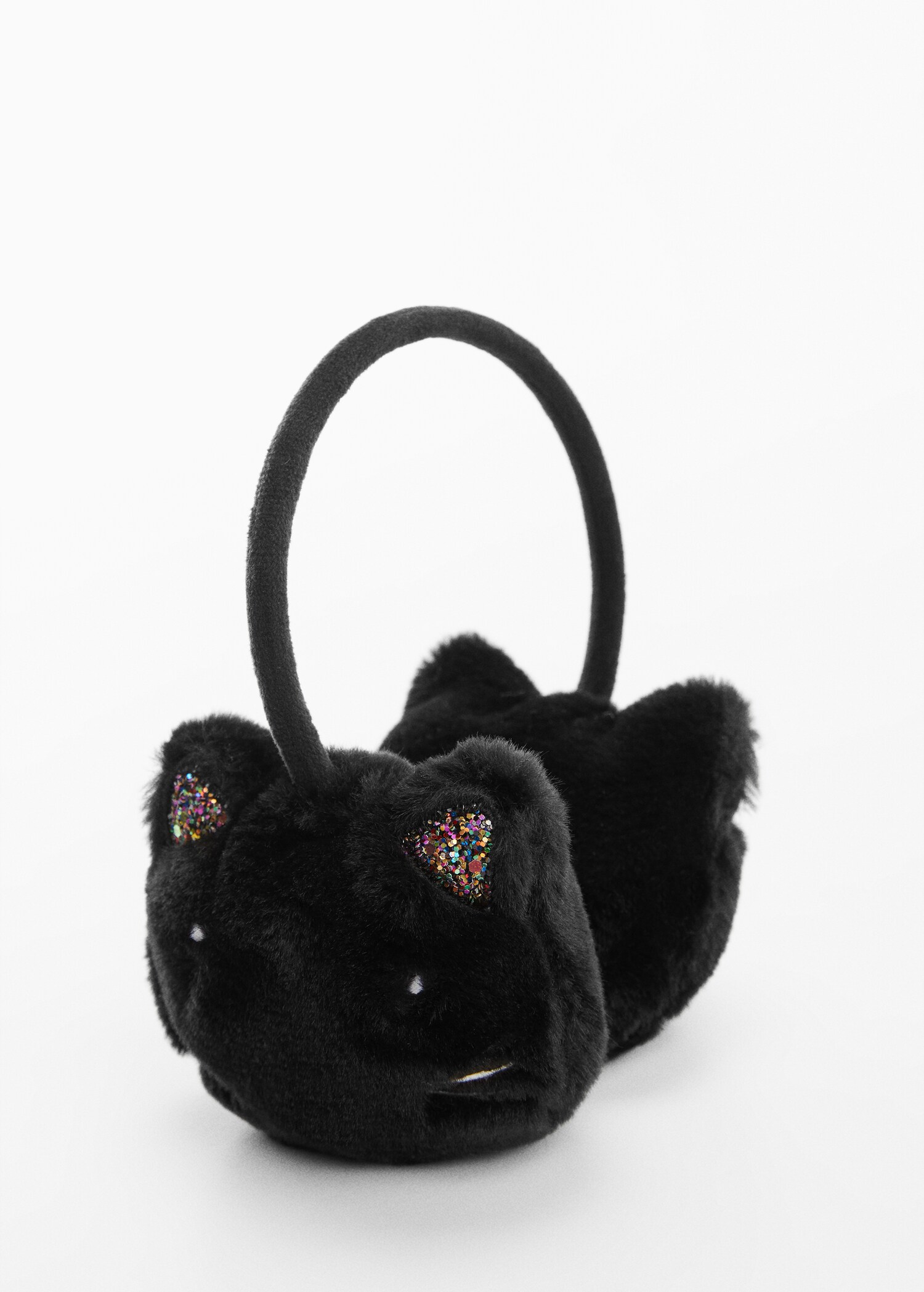 Cat faux fur earmuffs - Medium plane