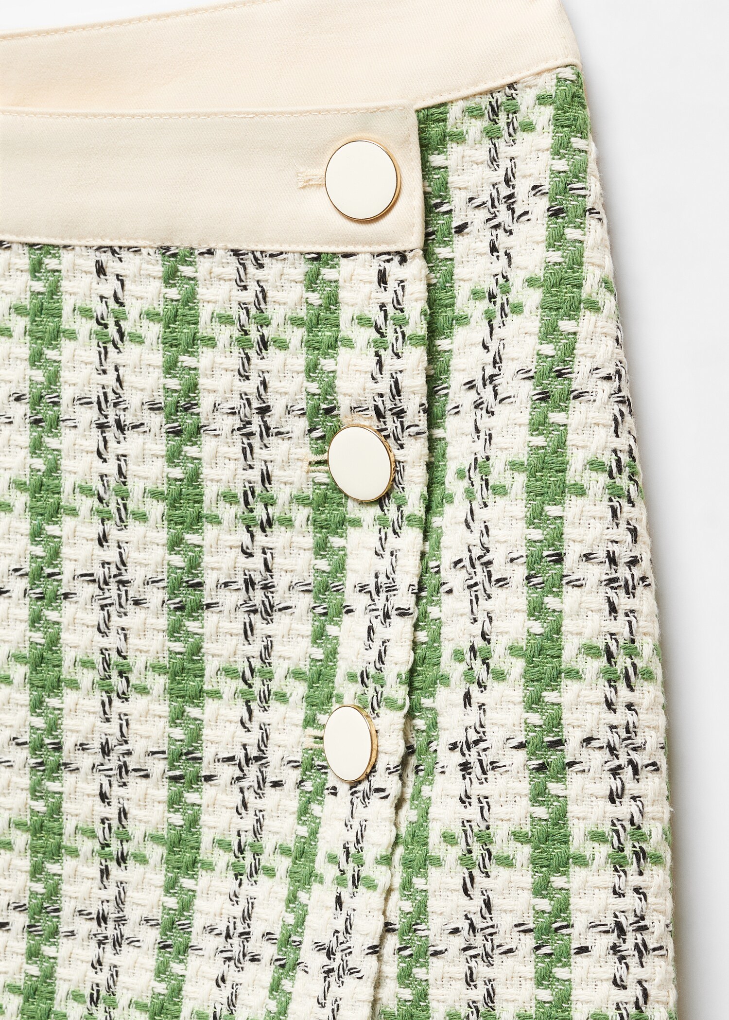 Minifalda tweed botones  - Detalle del artículo 8