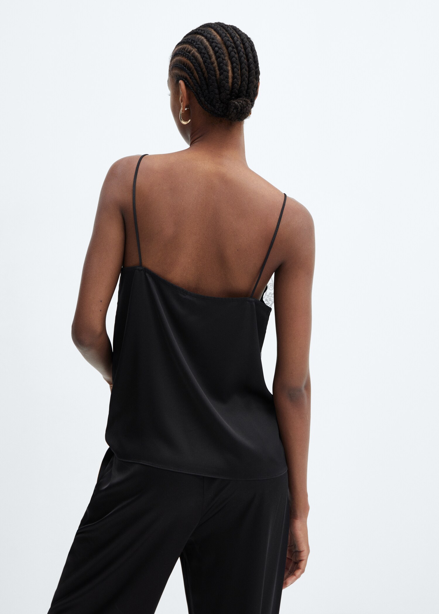 Top style lingerie col dentelle - Verso de l’article