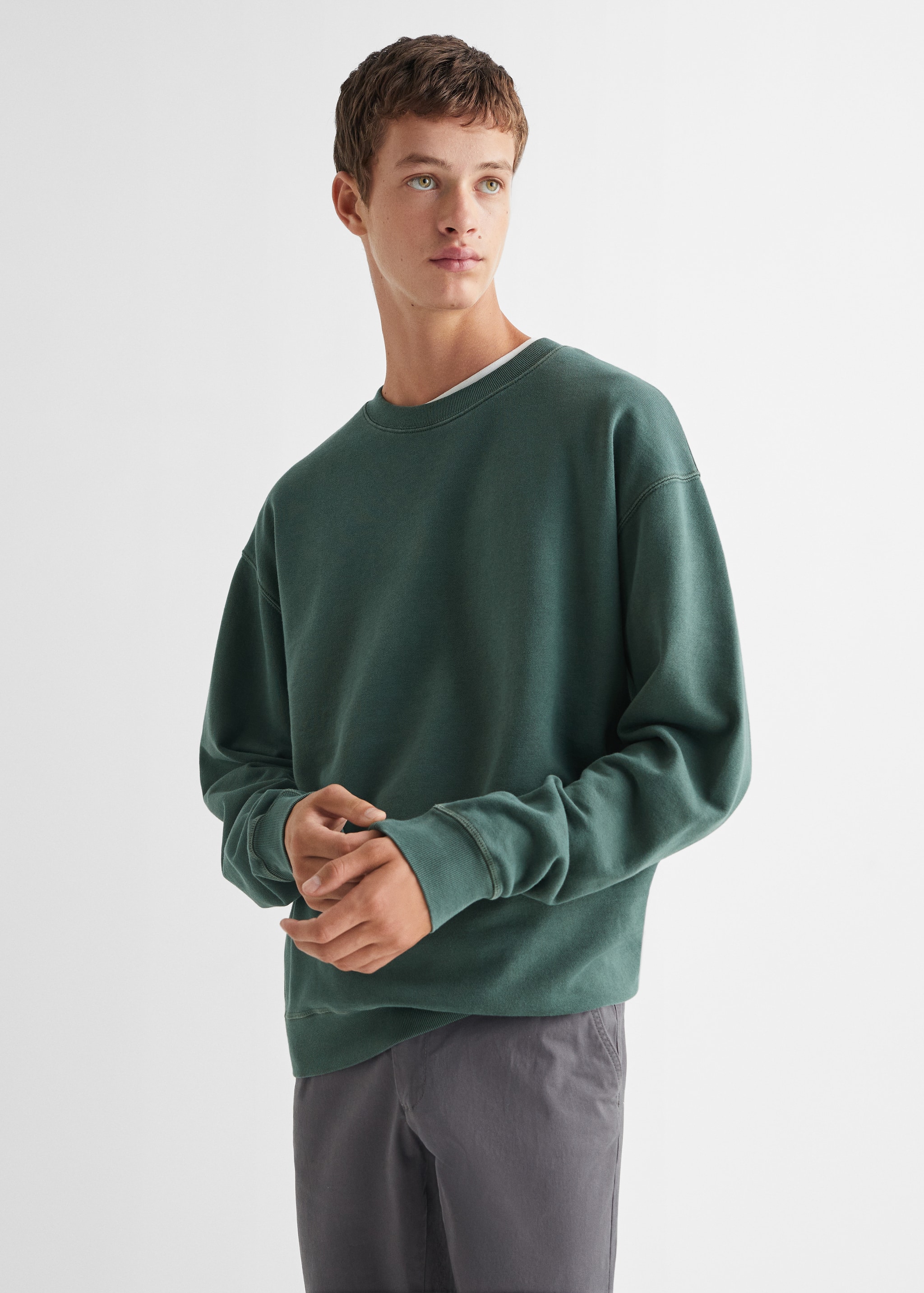 Basic cotton sweater - Medium plane