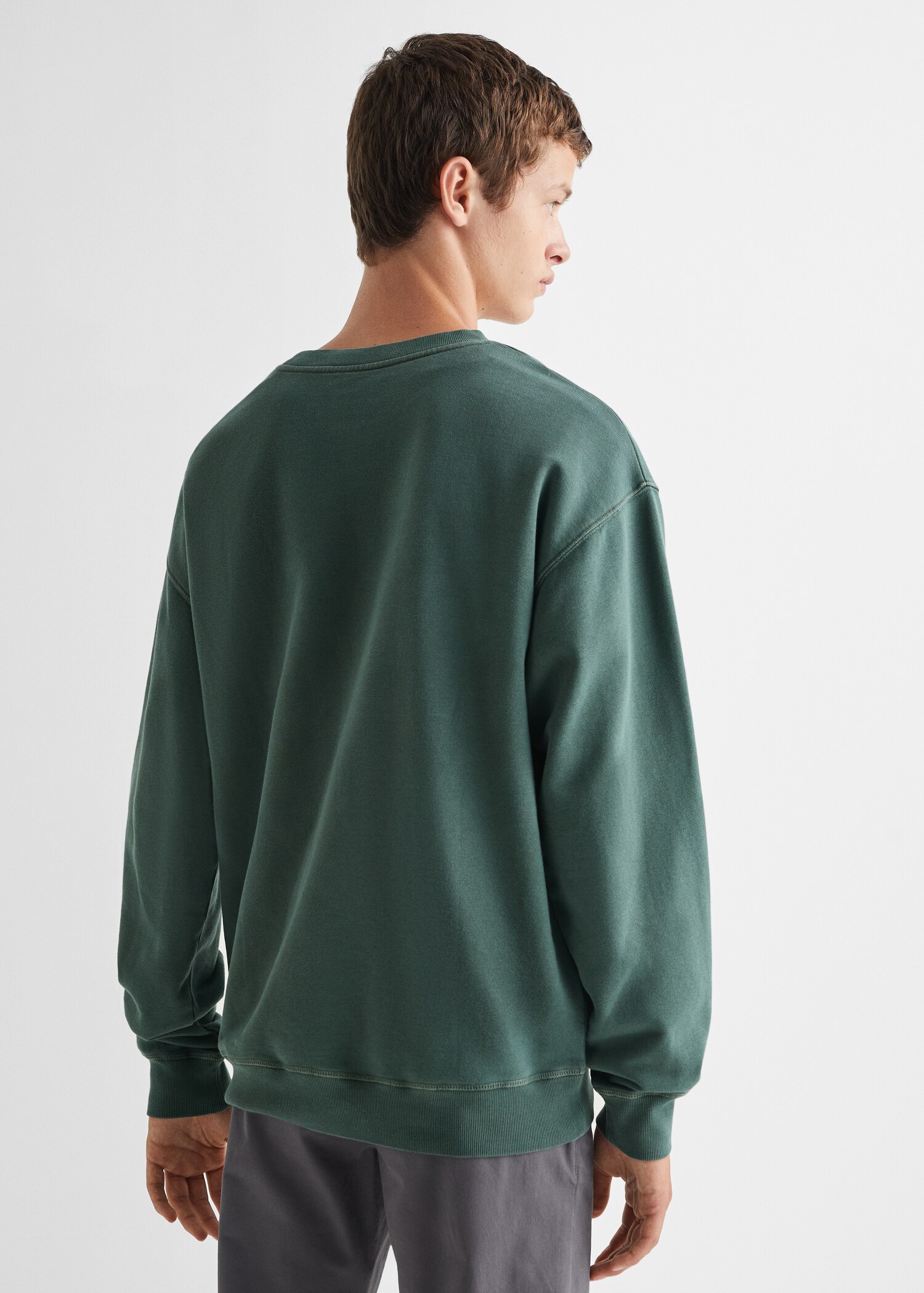 Basic cotton sweater - Reverse of the article