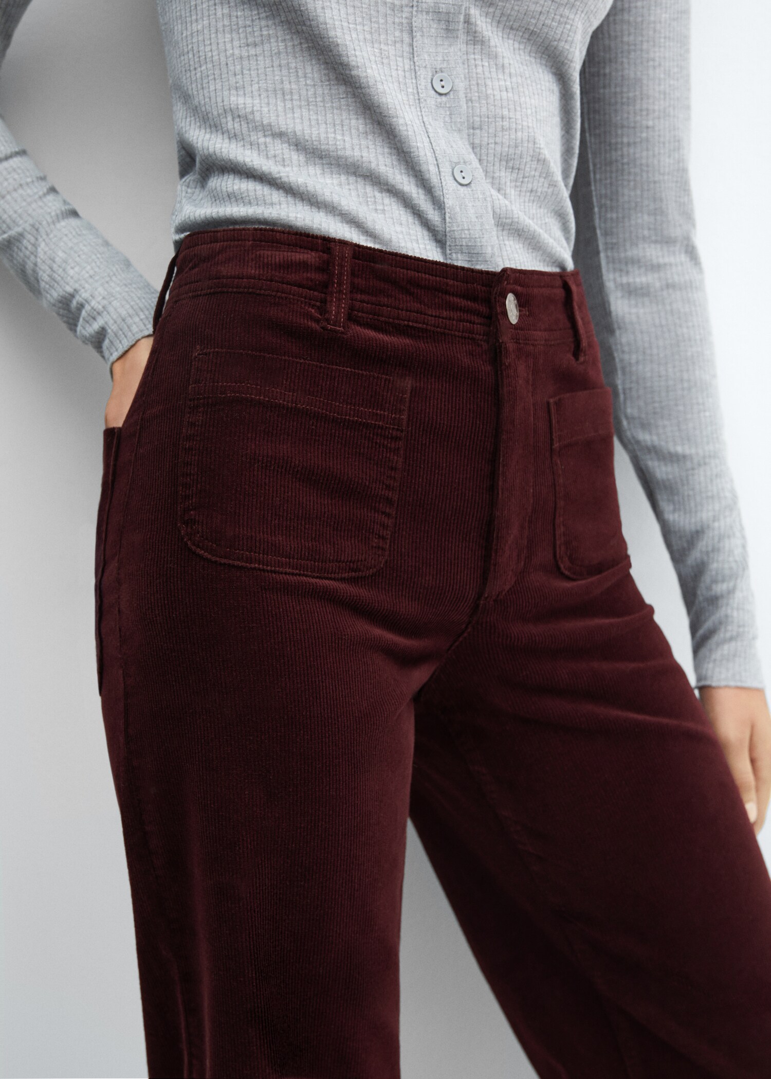 Corduroy culotte trousers - Details of the article 6