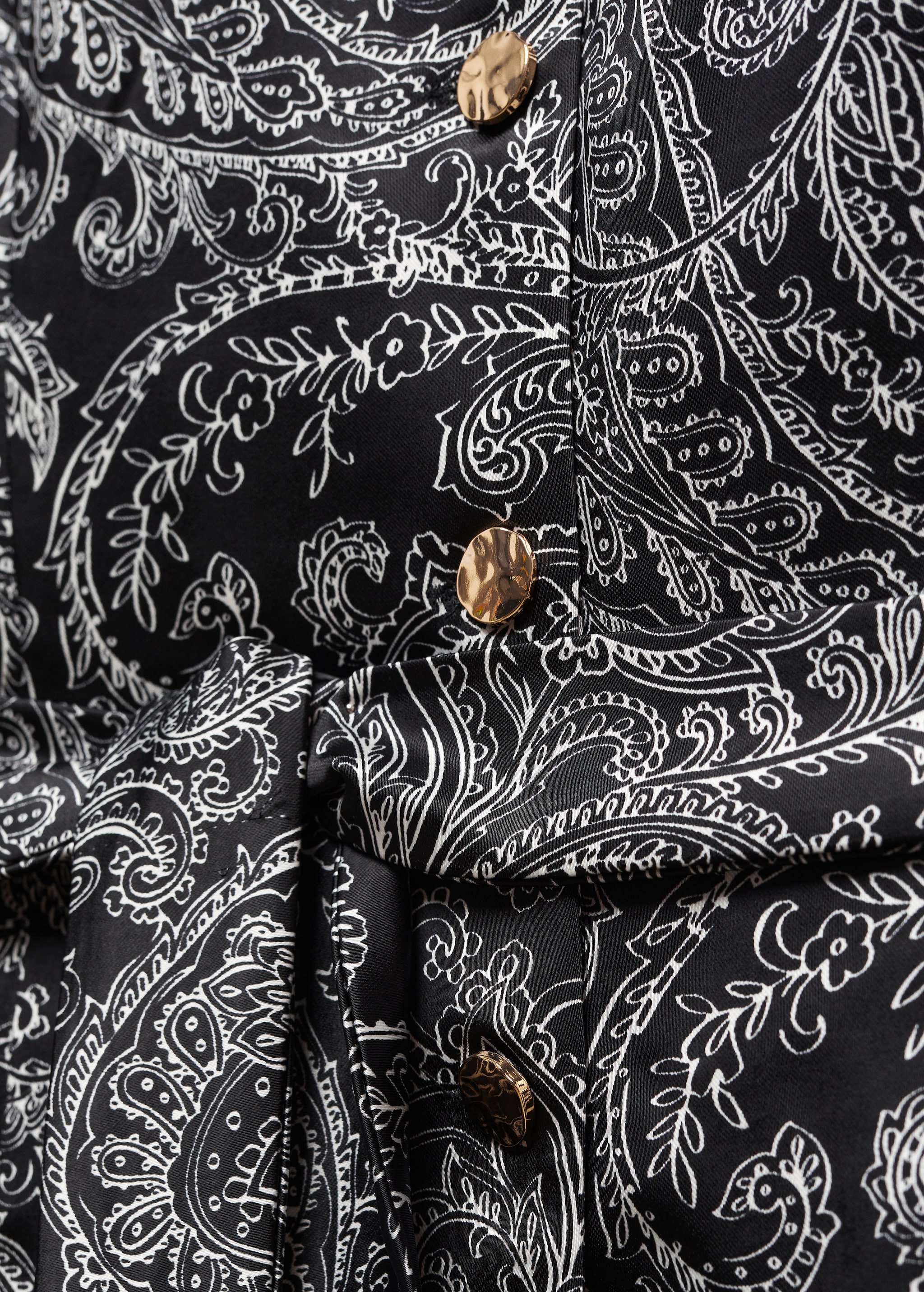 Paisley-print shirt dress - Details of the article 8