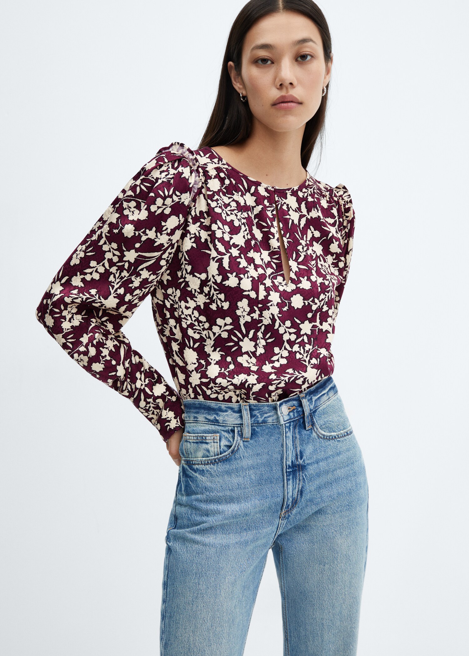 Floral print blouse - Medium plane