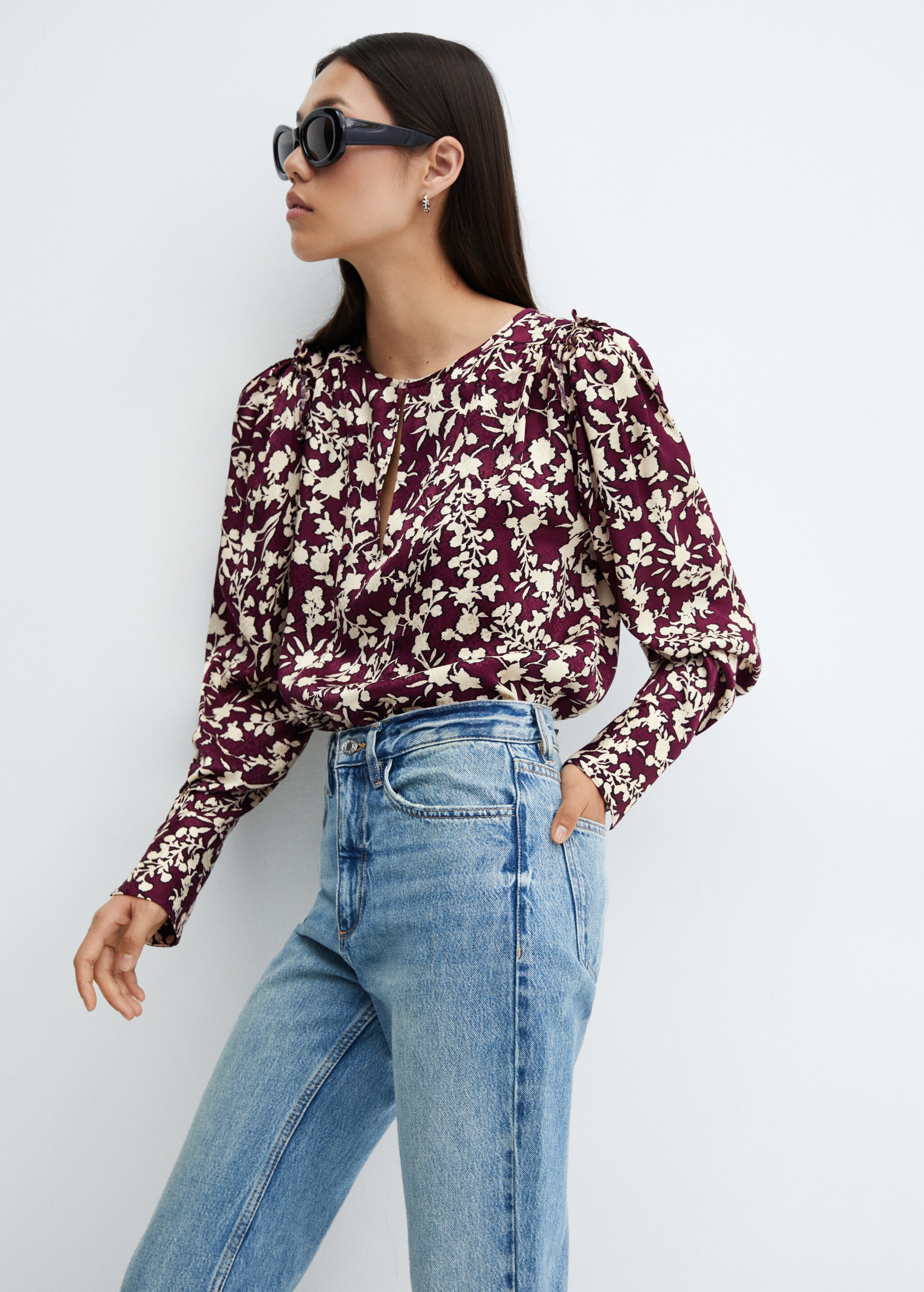 Floral print blouse - Details of the article 2