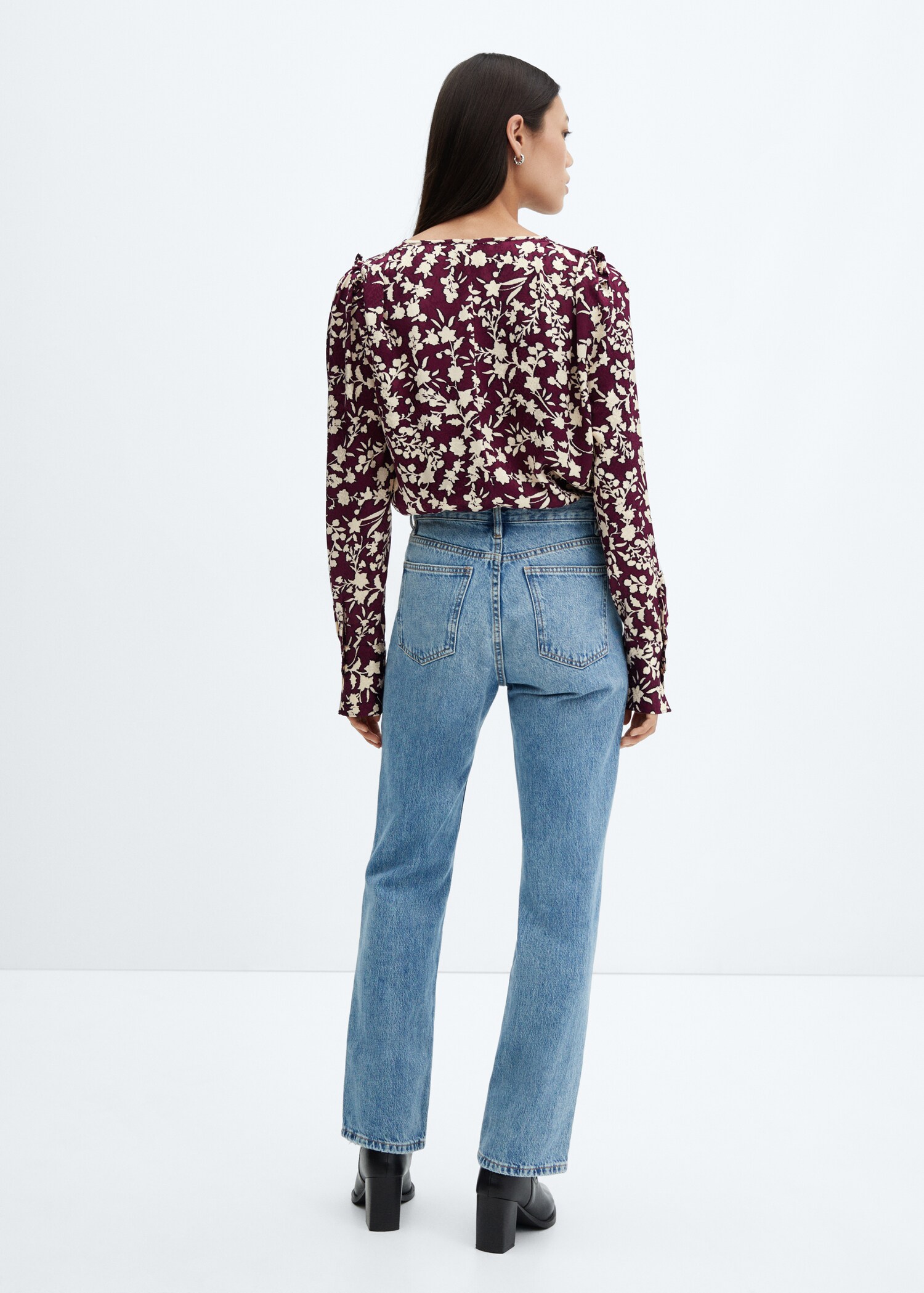 Floral print blouse - Reverse of the article