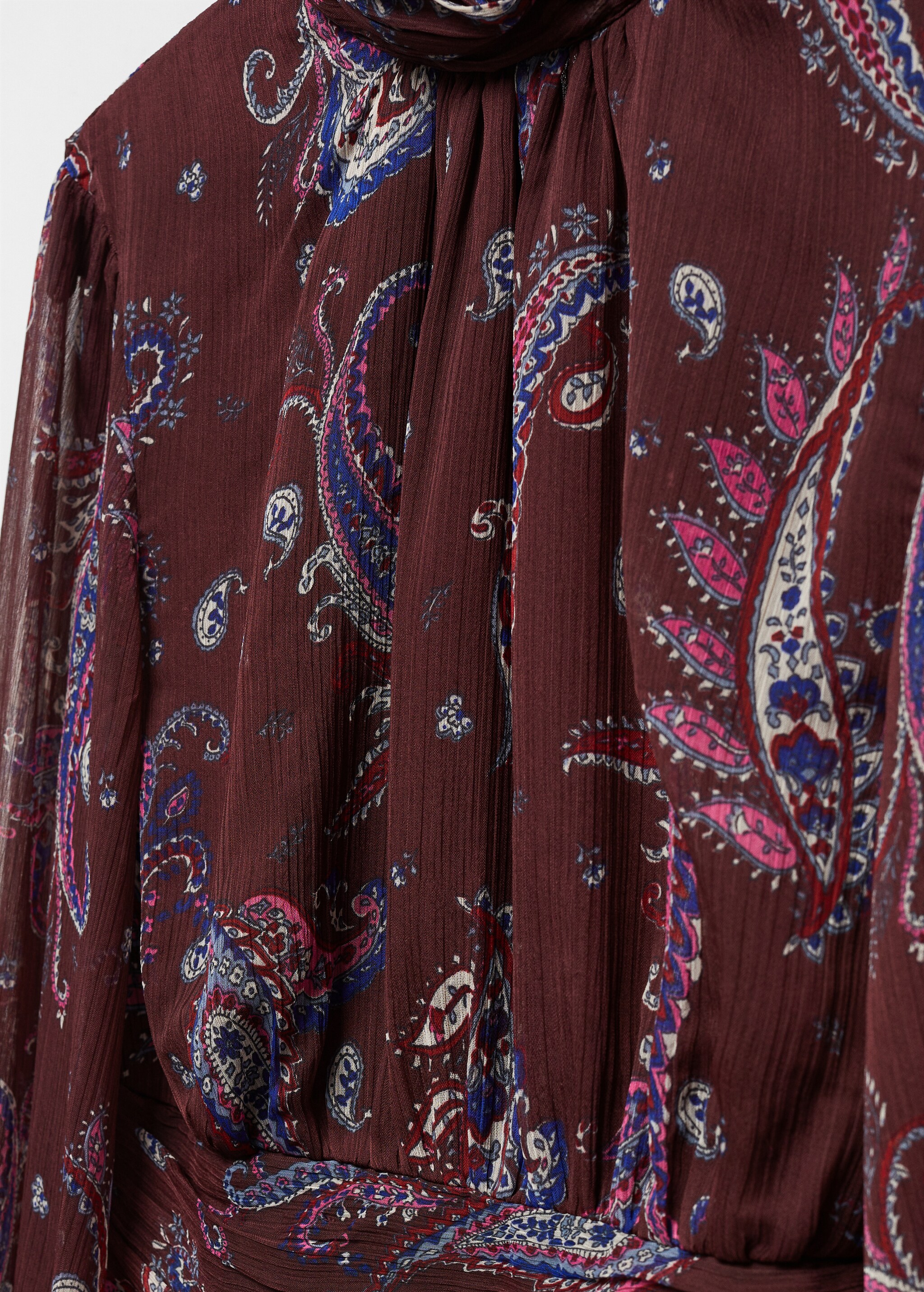 Paisley blouse with puffed sleeves - Details of the article 8