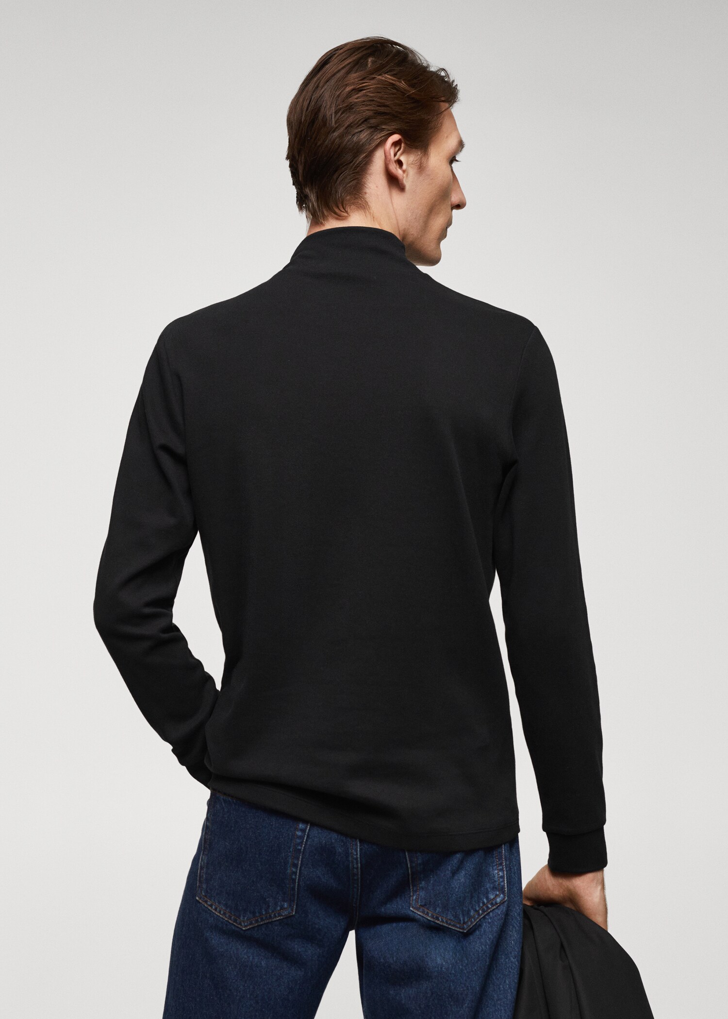 Perkins neck long-sleeved t-shirt - Reverse of the article