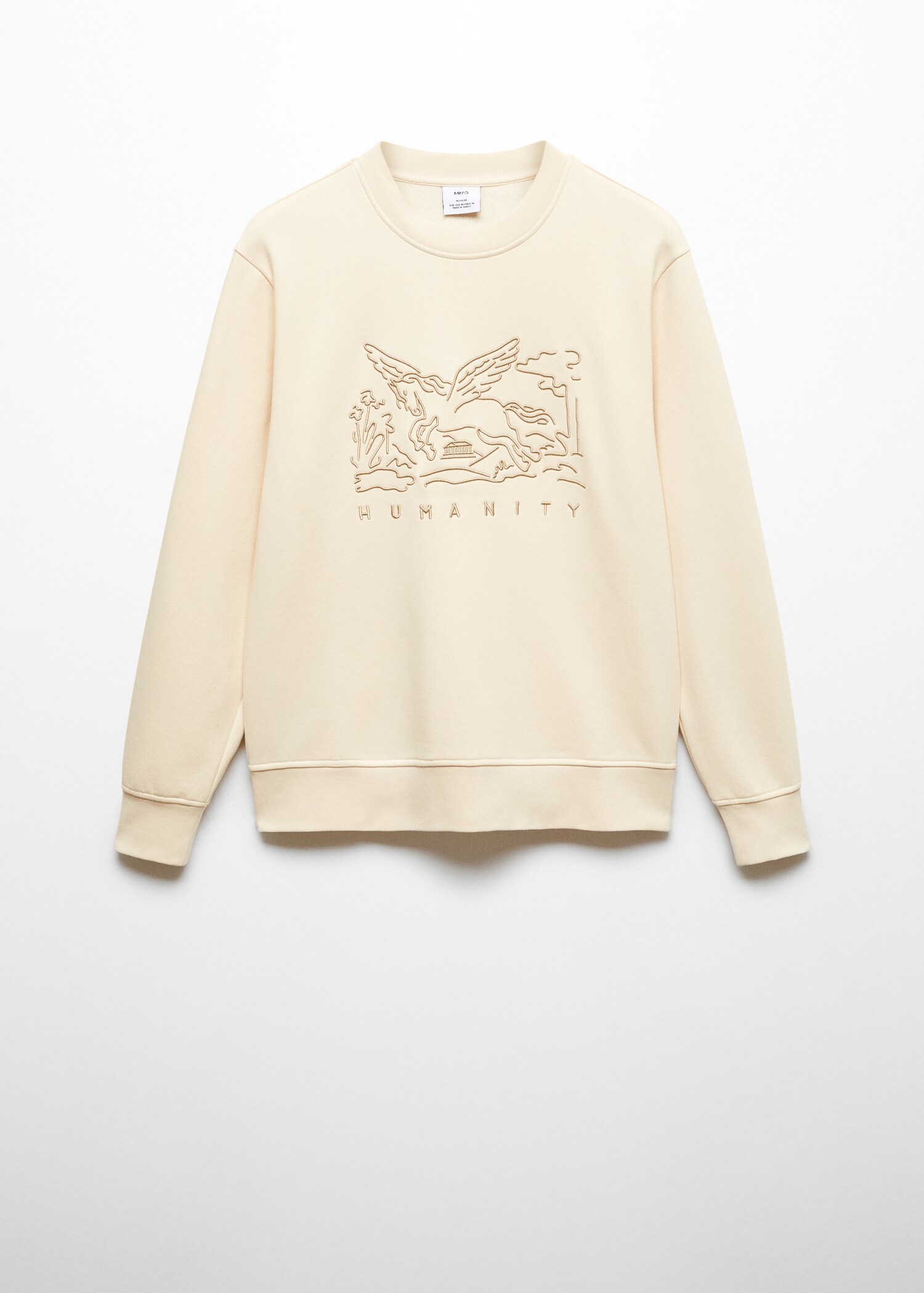 Sudadera algodón detalle bordado - Artículo sin modelo