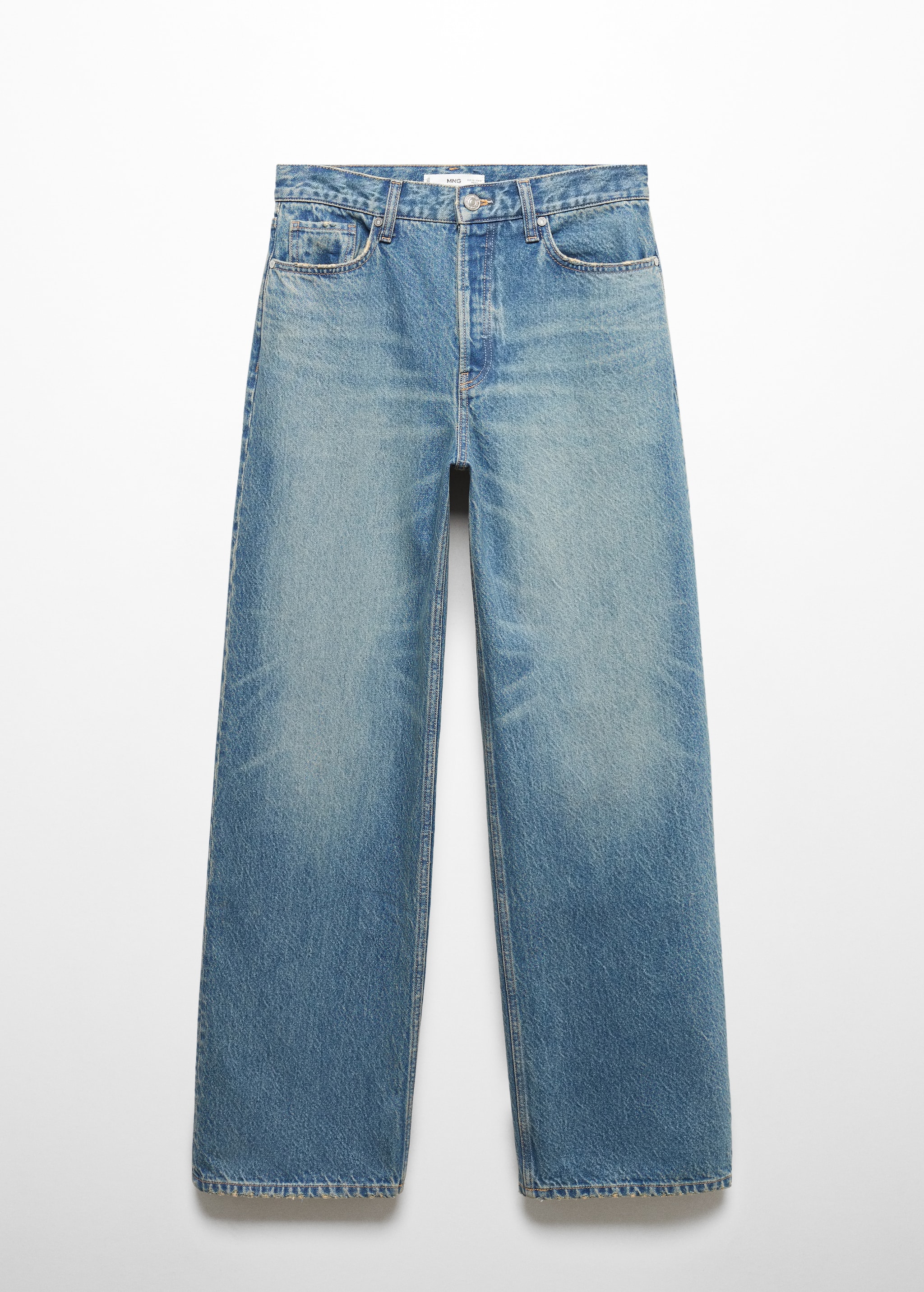 Mid-rise straight jeans Women MANGO Niger - Main Image