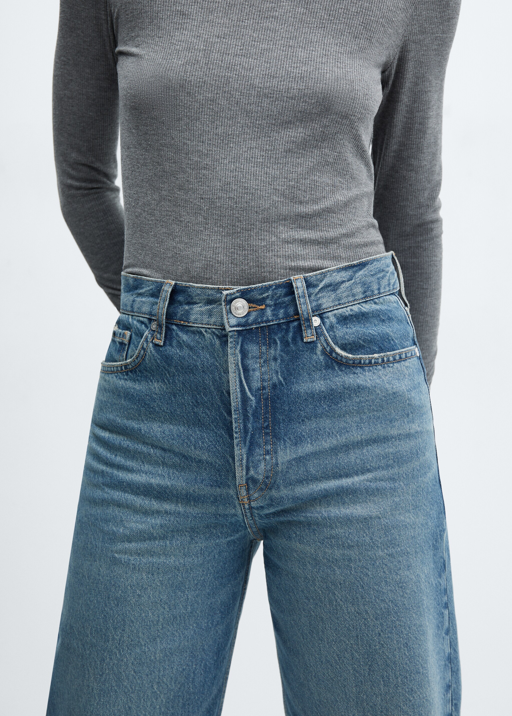 Jeans rectos tiro medio - Detalle del artículo 6
