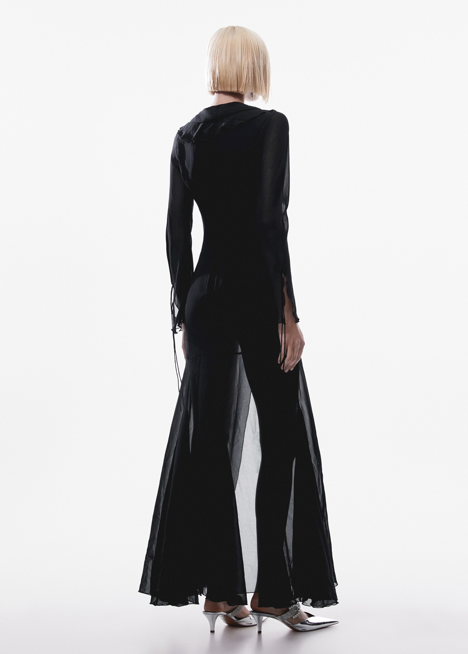 Robe volants manches cloche - Verso de l’article