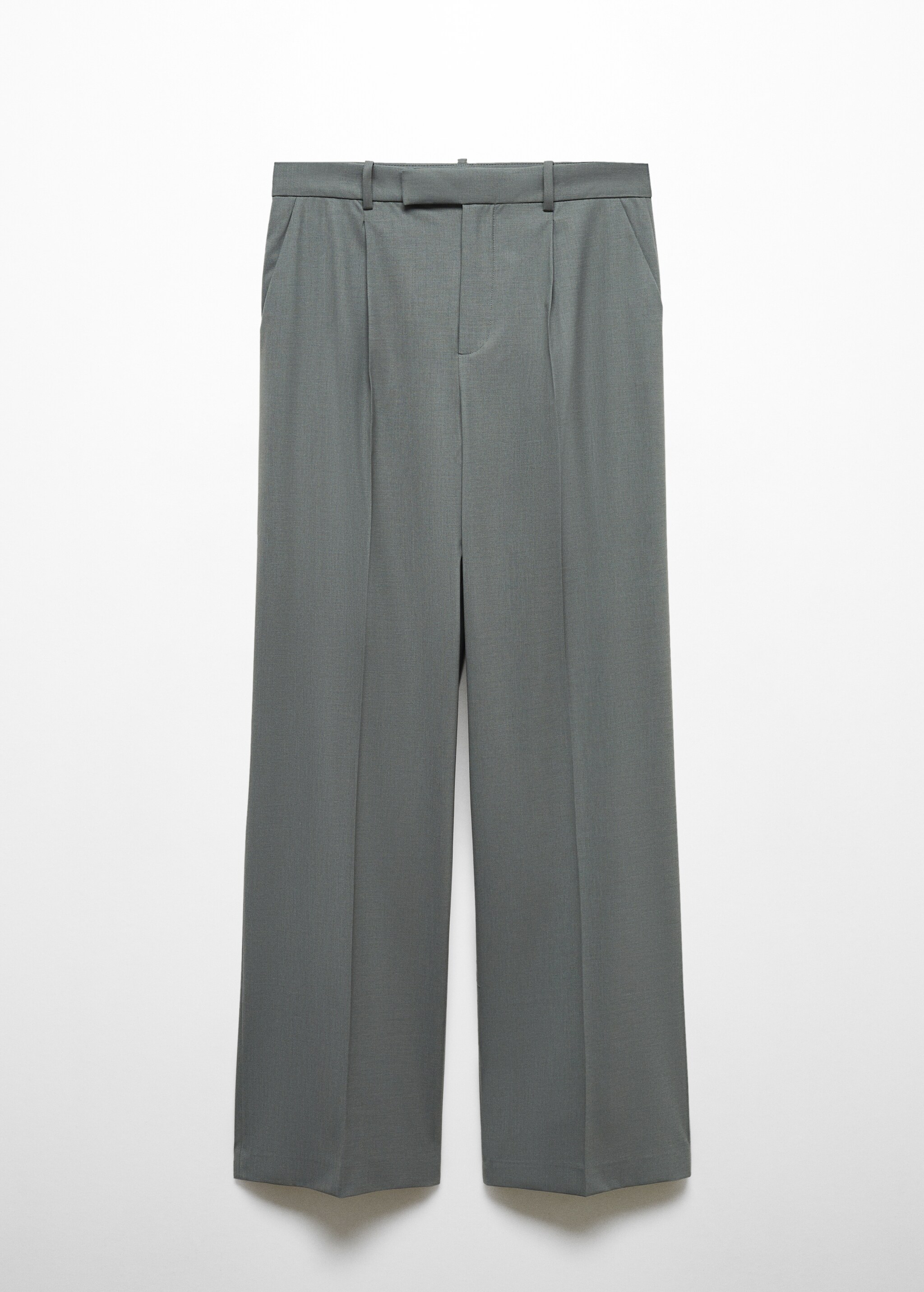 Wool straight-fit trousers - Article without model