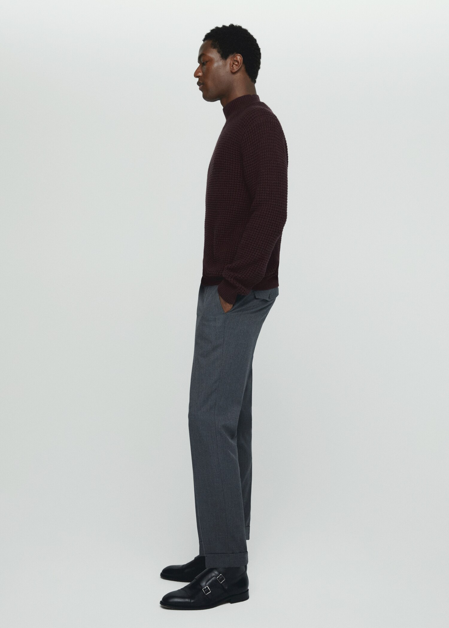 Wool perkins-neck sweater - Details of the article 2