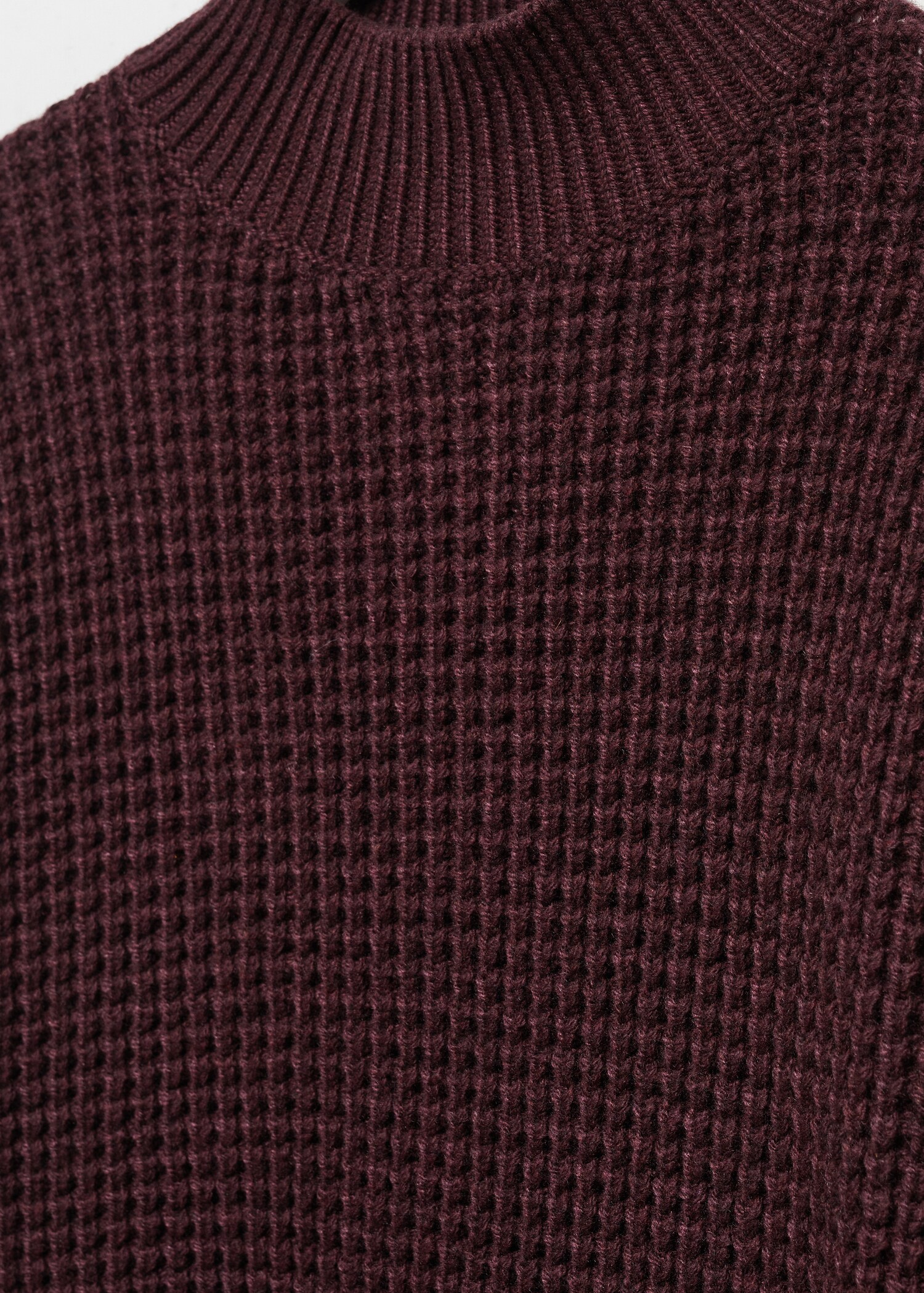 High collar wool sweater - Details of the article 8