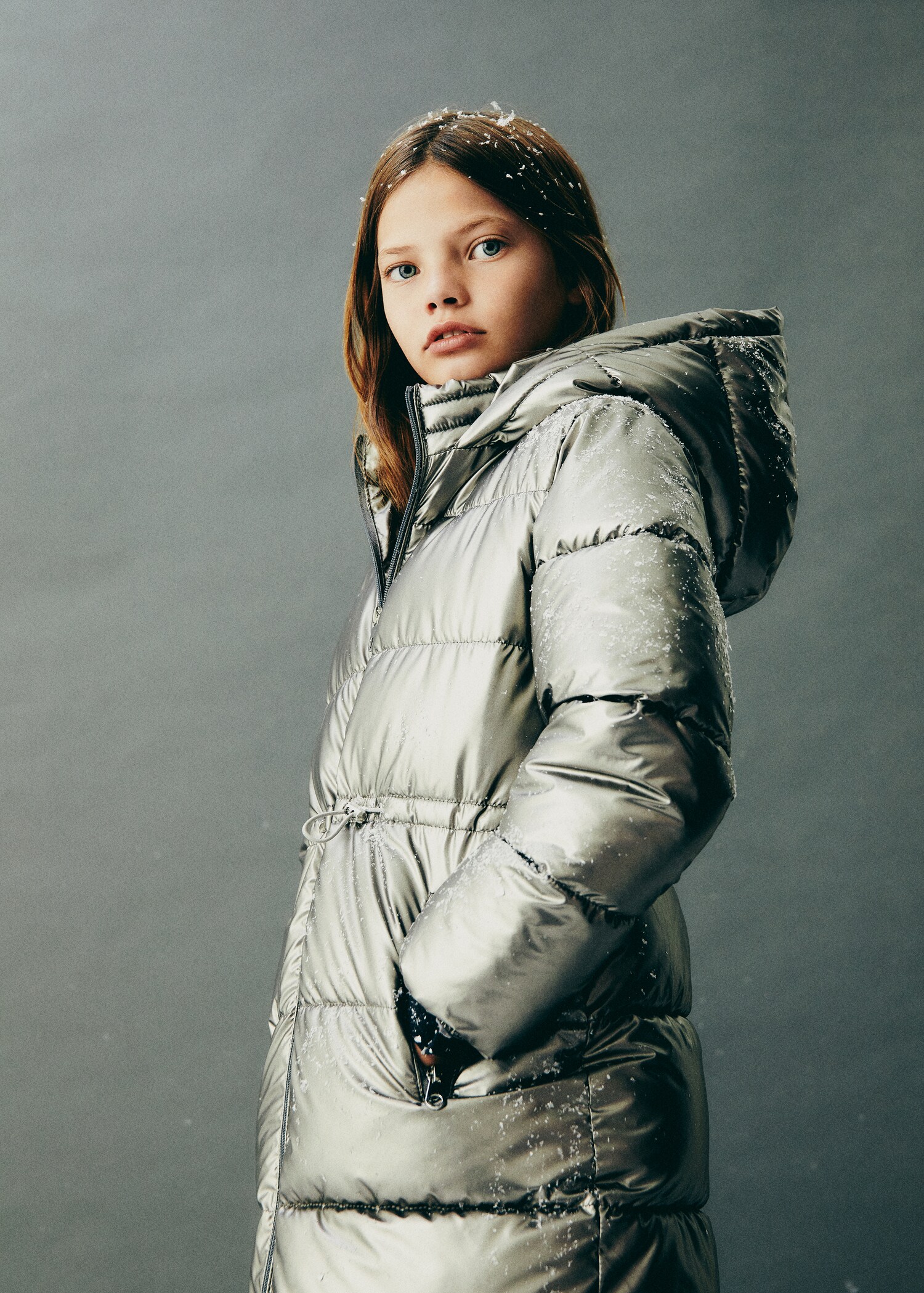 Metallic puffer jacket - Details of the article 5