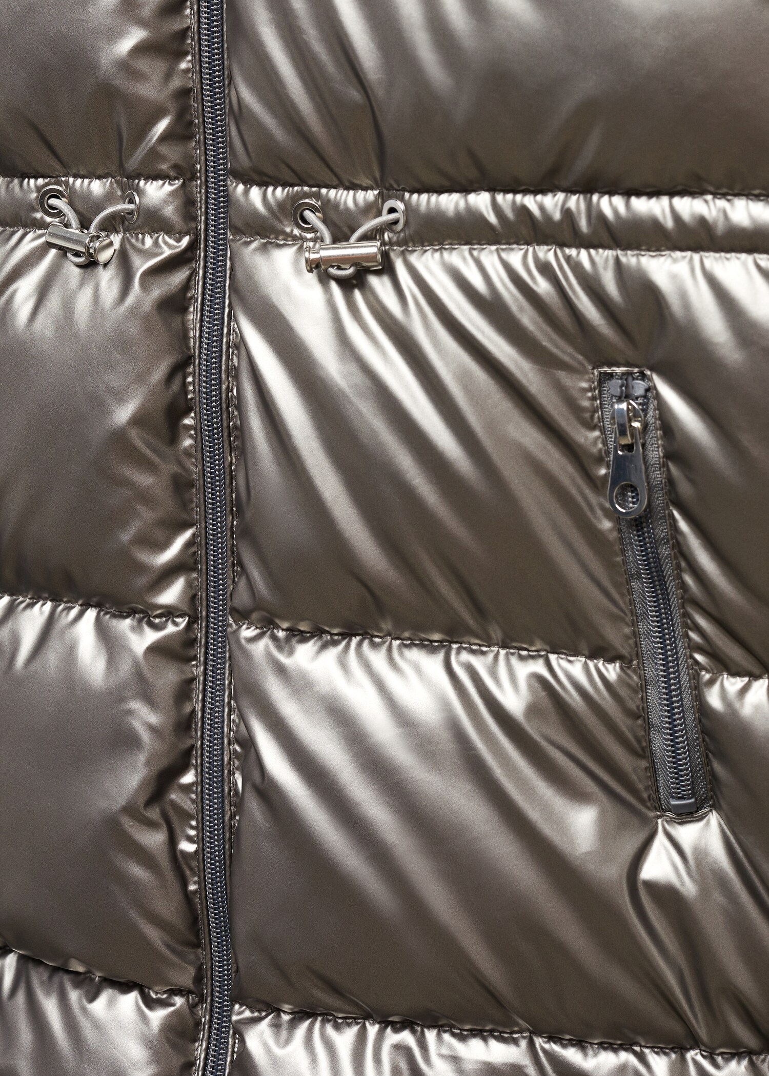 Metallic puffer jacket - Details of the article 8