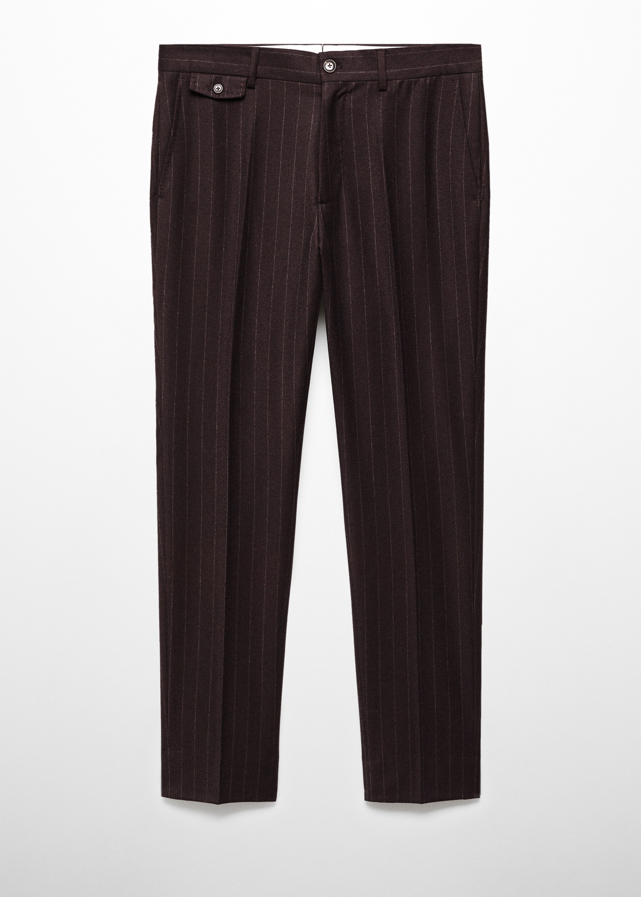 Pantaloni 100% lana vergine gessati - Articolo senza modello