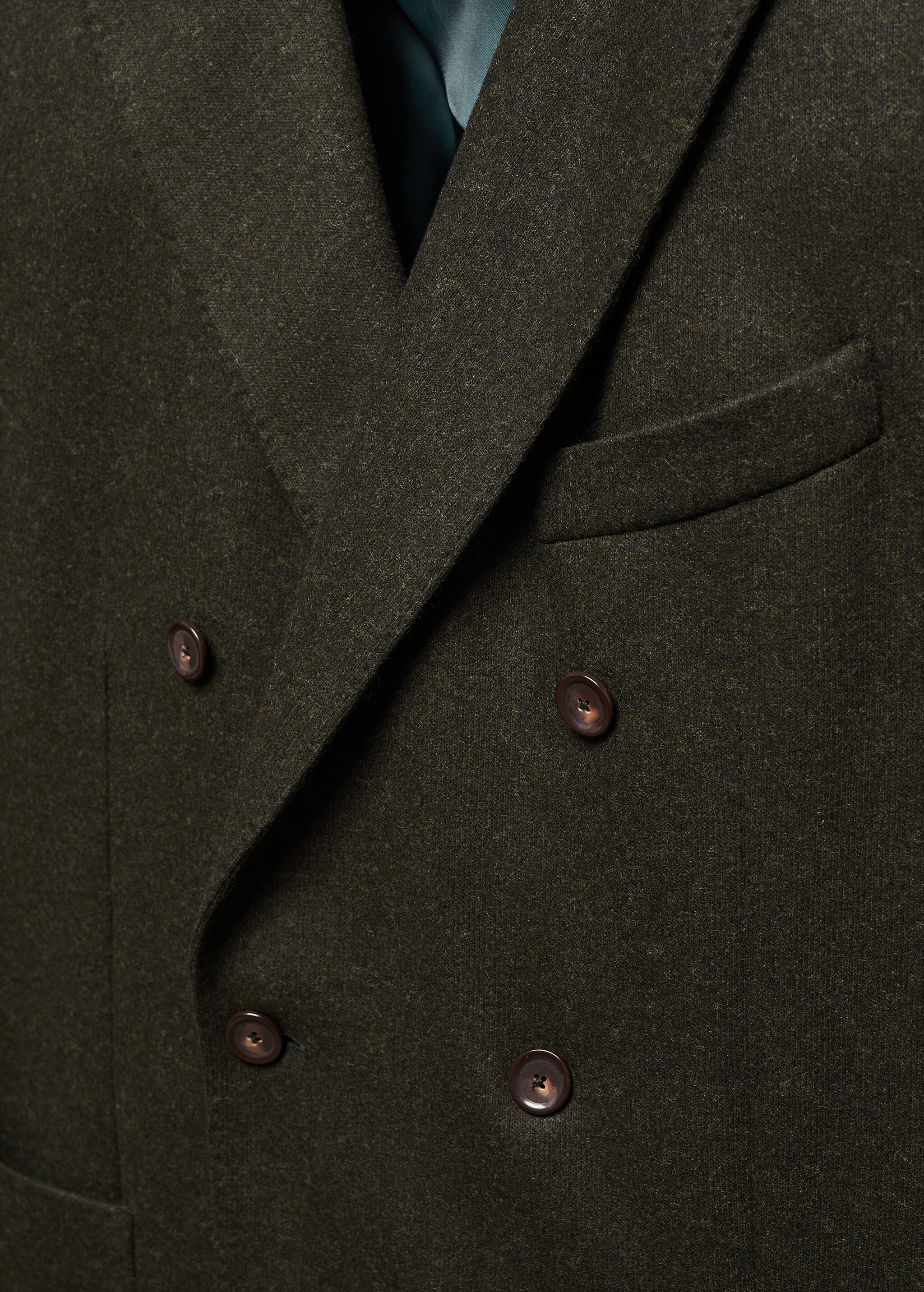 Virgin wool double-breasted blazer - Details of the article 8