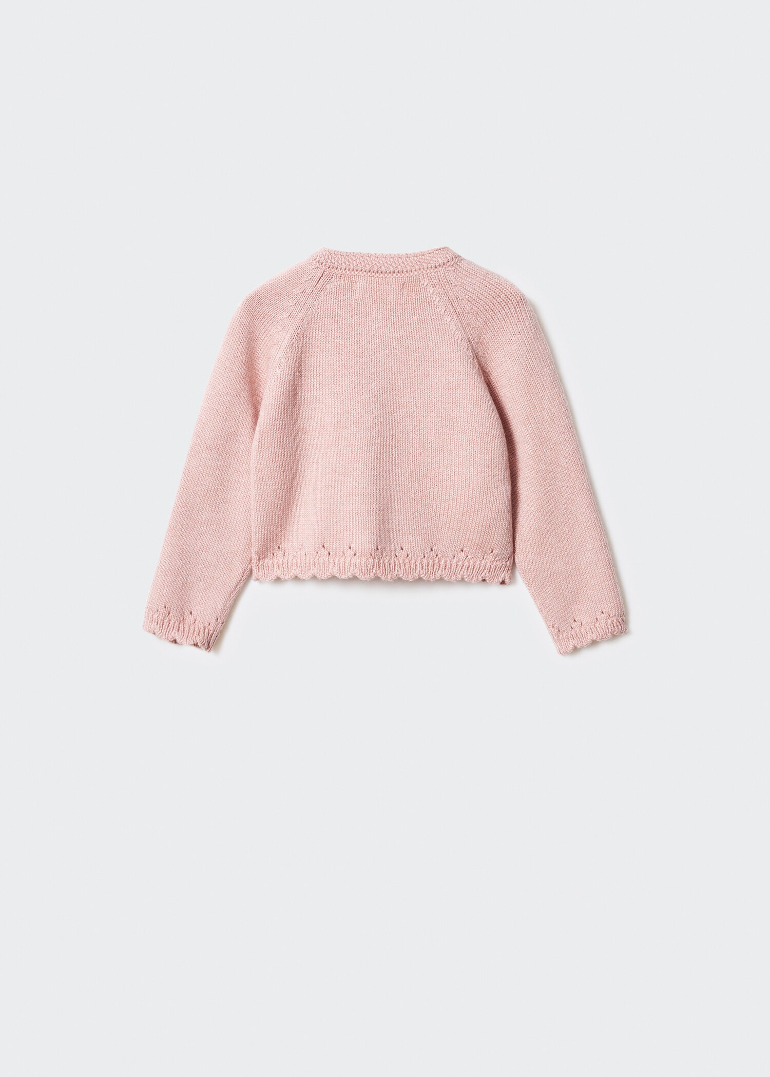 Button knit cardigan - Reverse of the article