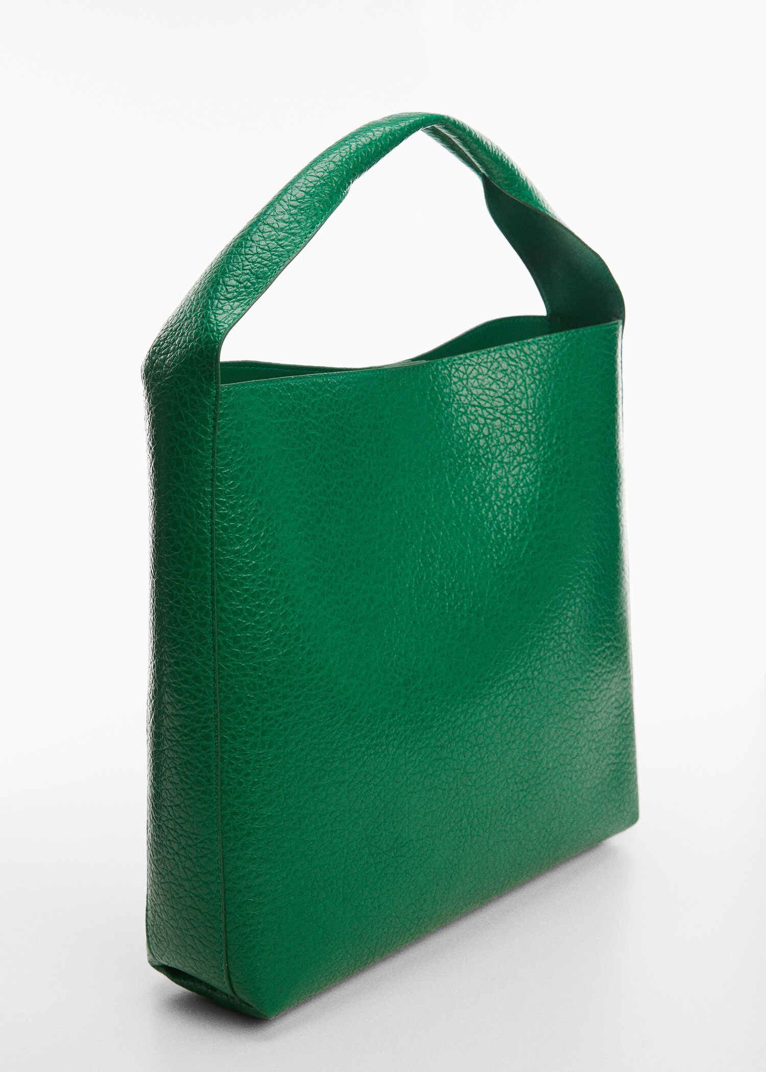 Leather-effect shopper bag - Medium plane