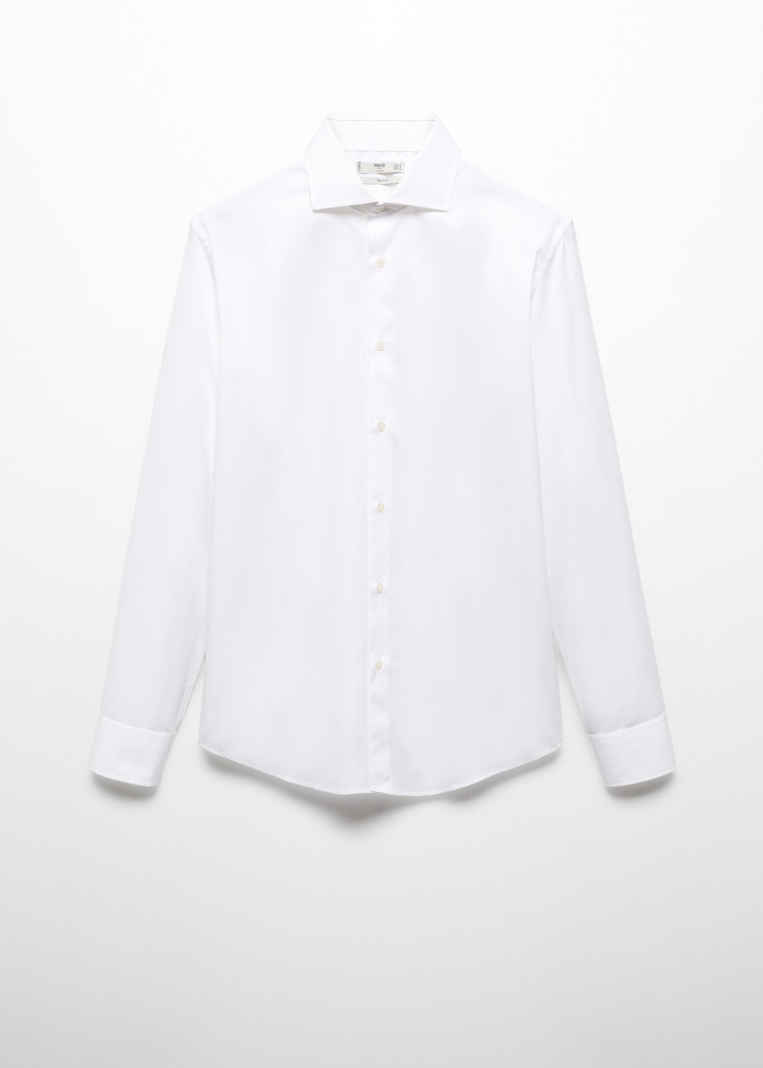 Slim-fit cotton poplin suit shirt - Article without model