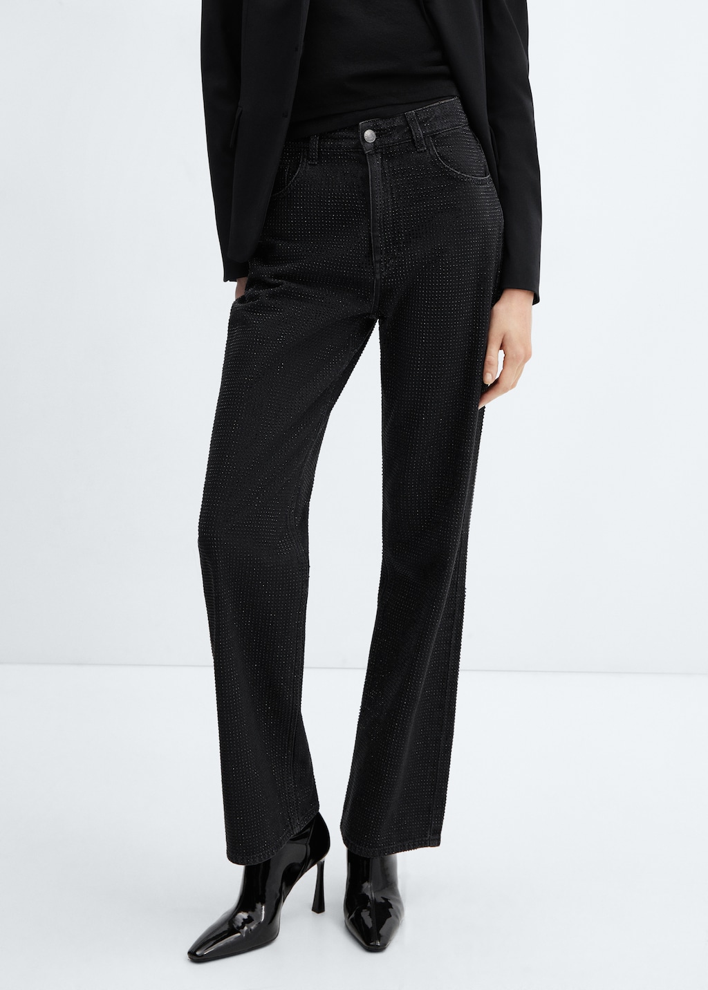 Mango jean noir hotsell