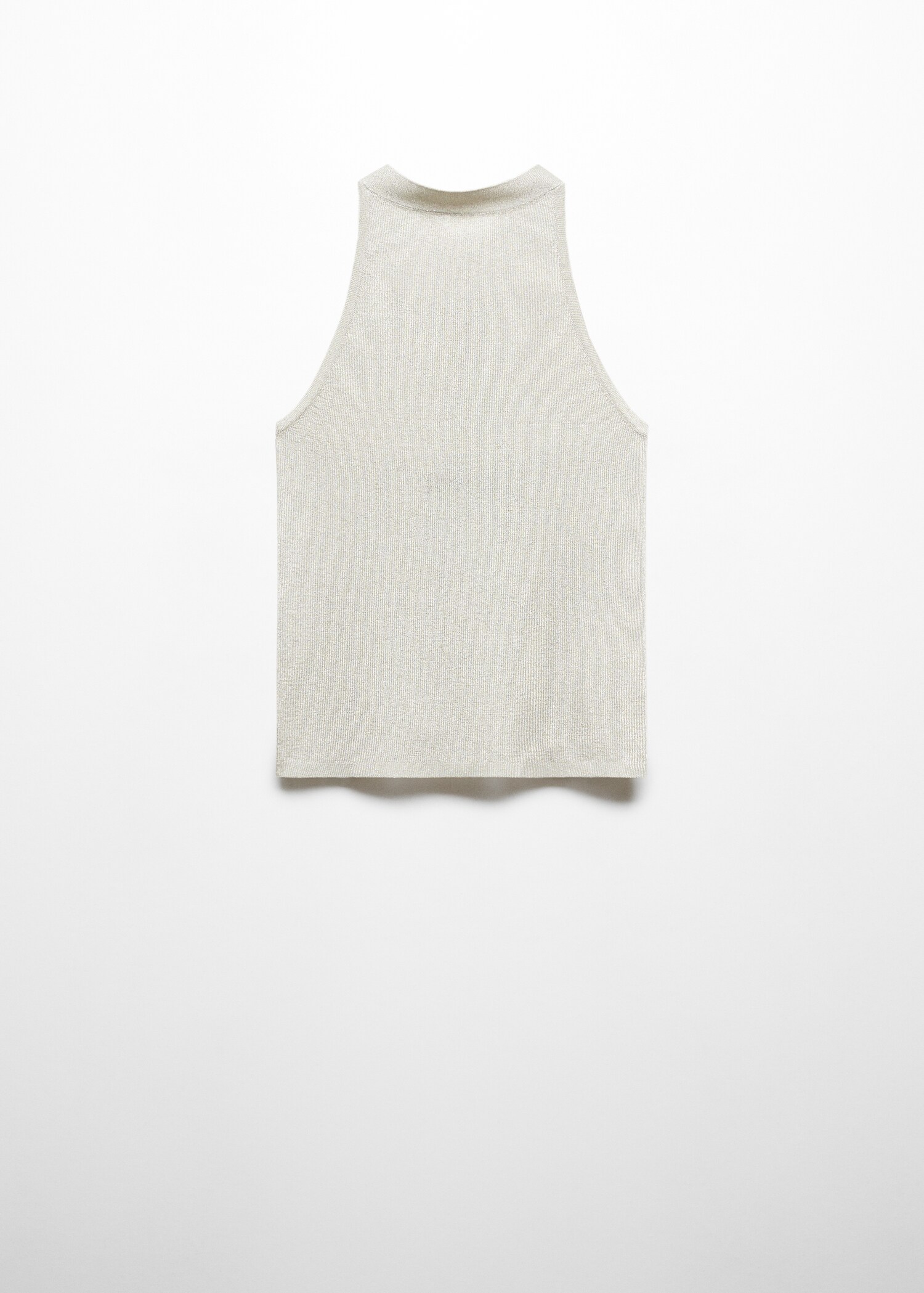 Lurex halter-neck top MANGO Gibraltar