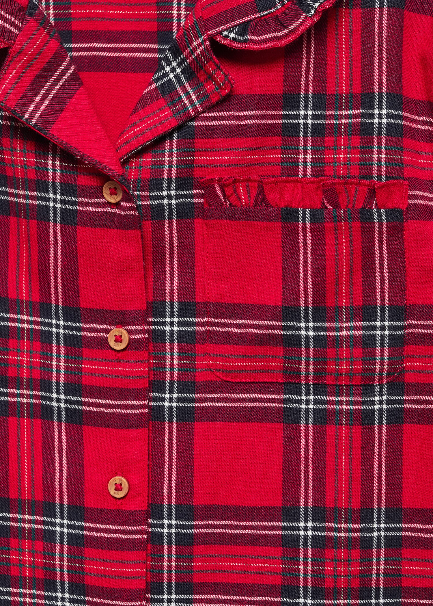 Two-pieces check long pyjamas - Details of the article 0