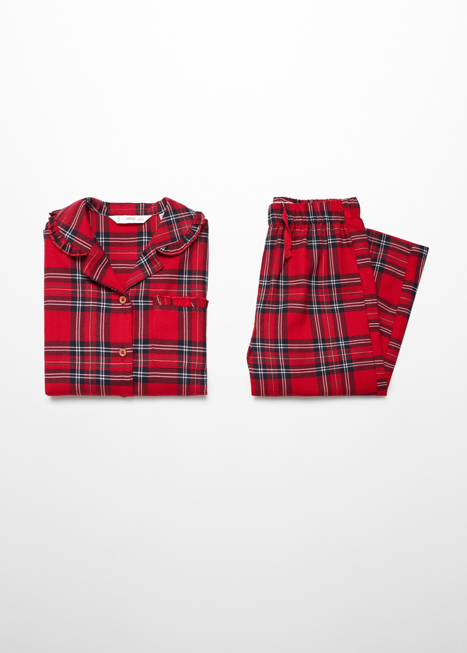 Two-pieces check long pyjamas - Details of the article 8