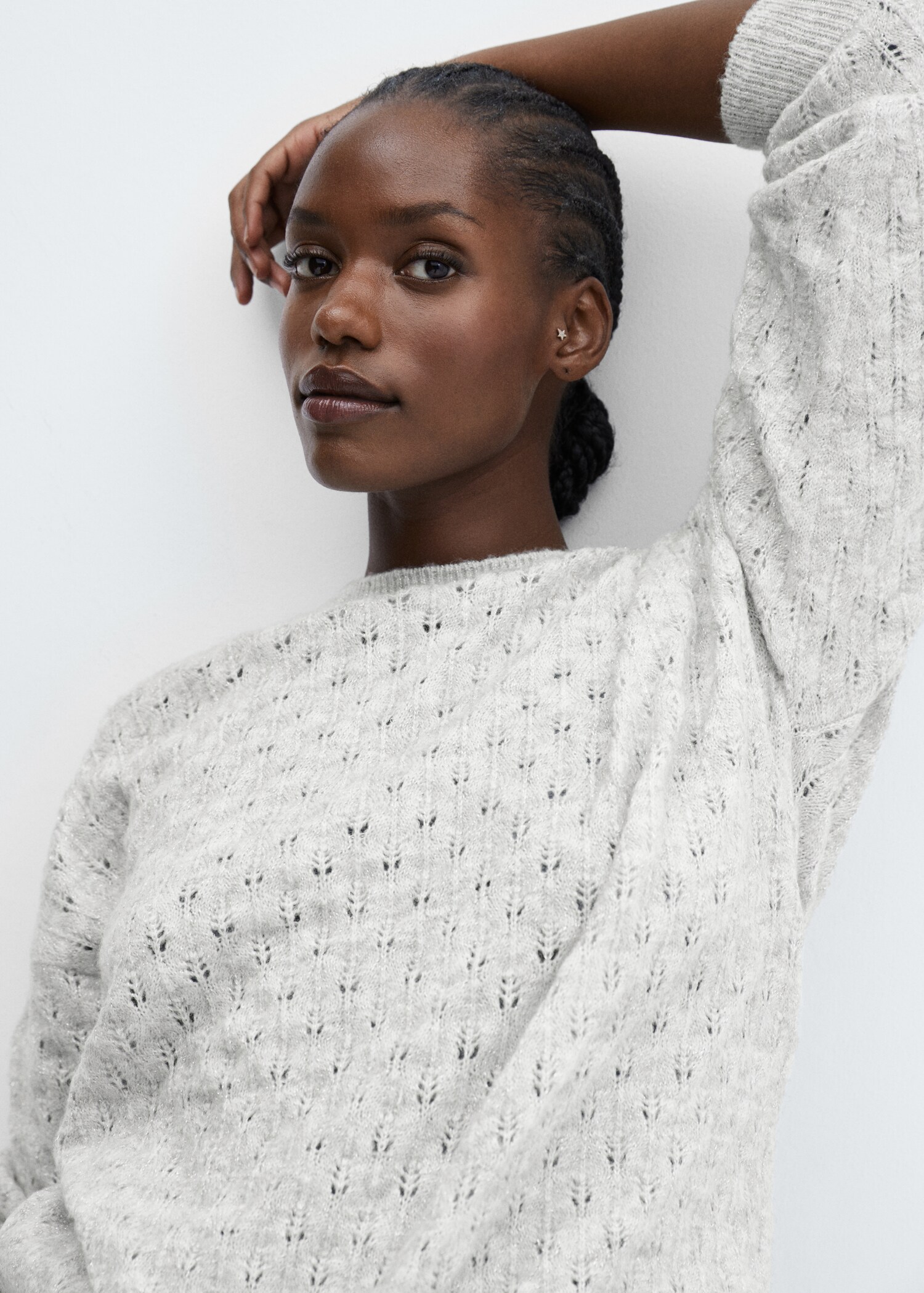 Sweater with lurex details - Details of the article 4