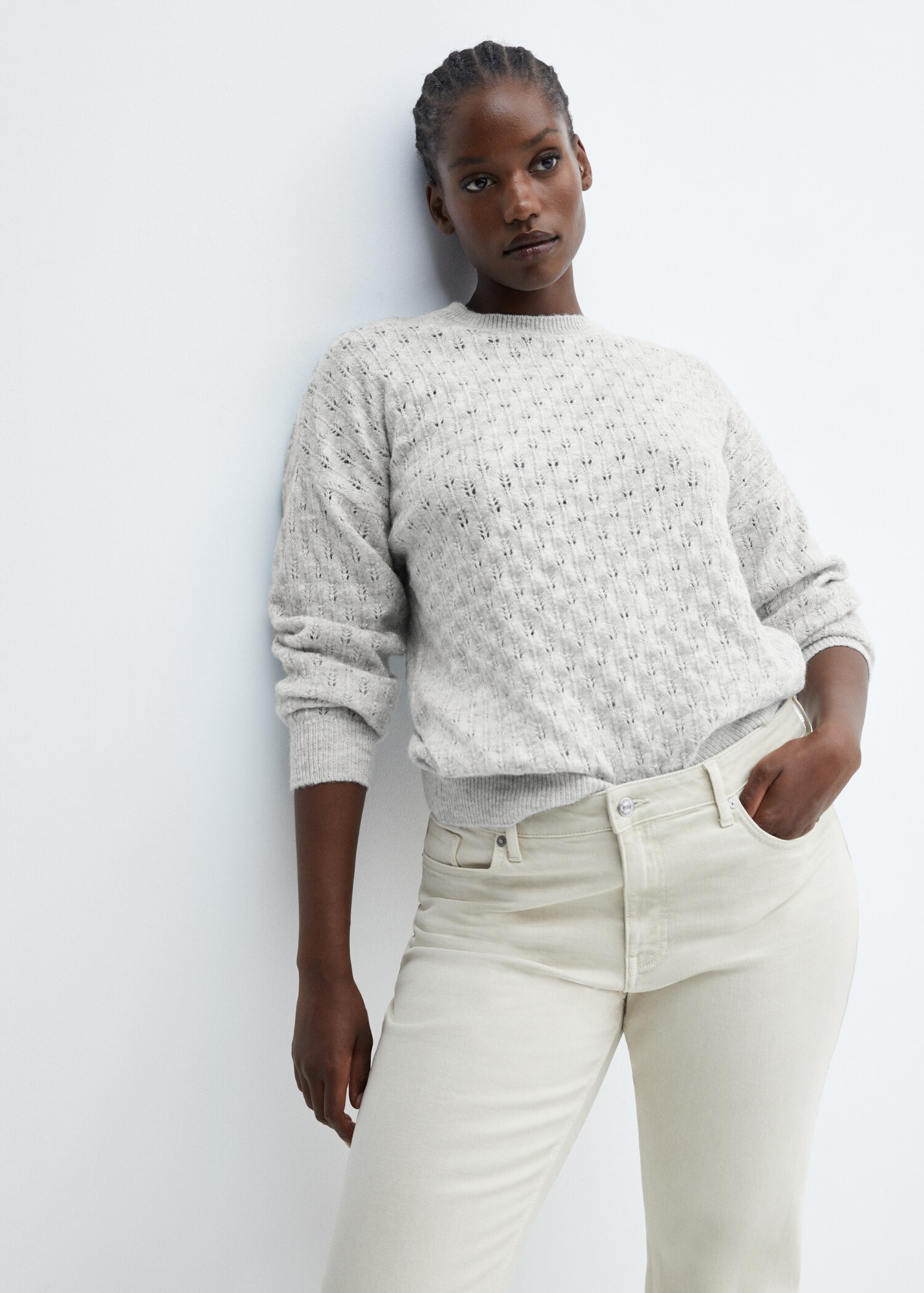 Sweater with lurex details - Details of the article 5