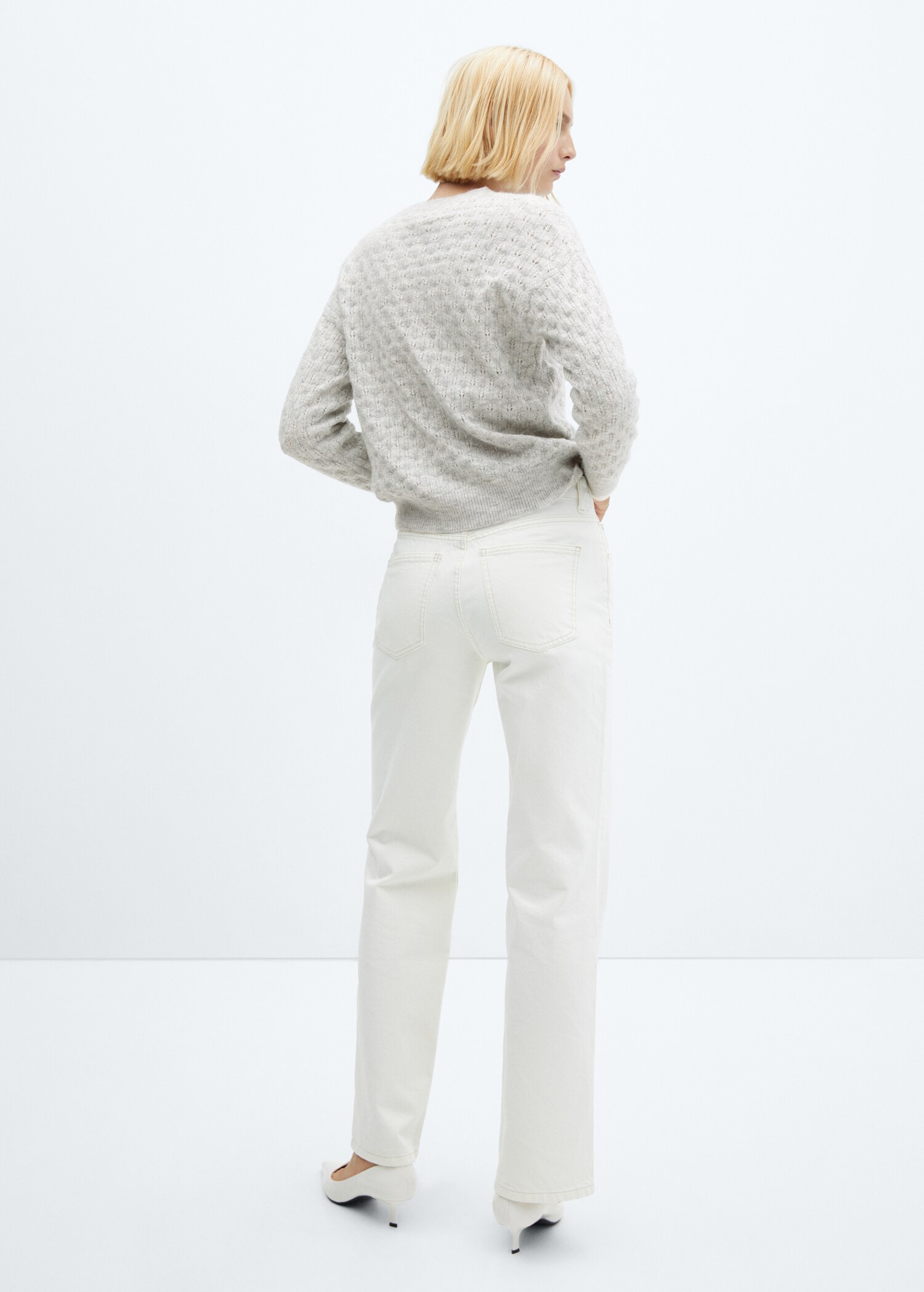 Sweater with lurex details - Reverse of the article