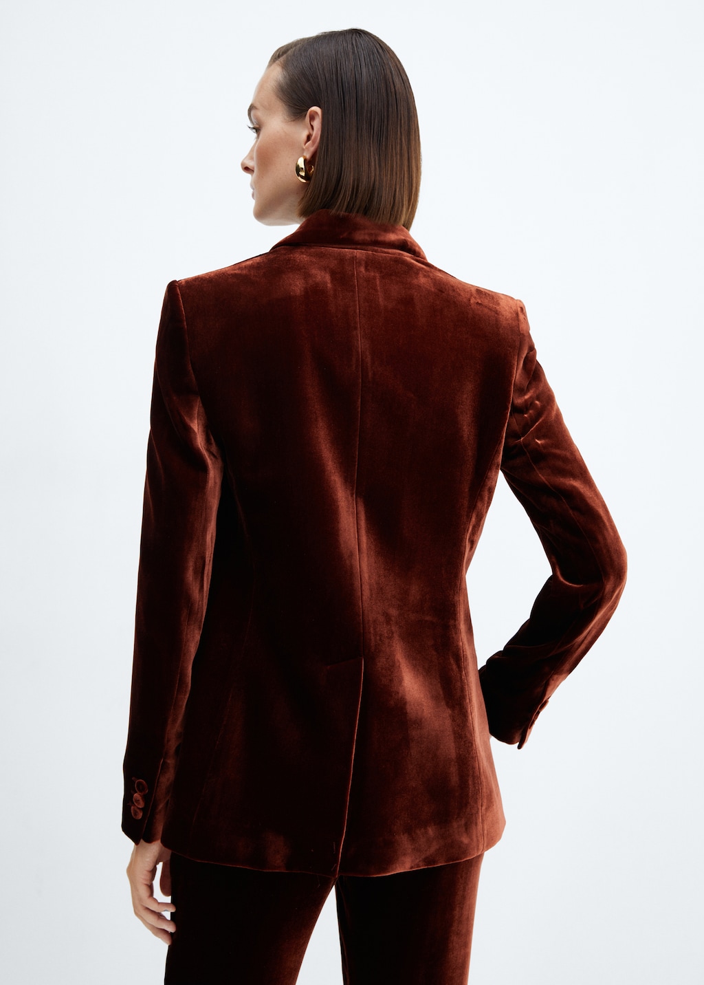 Mango black velvet blazer deals