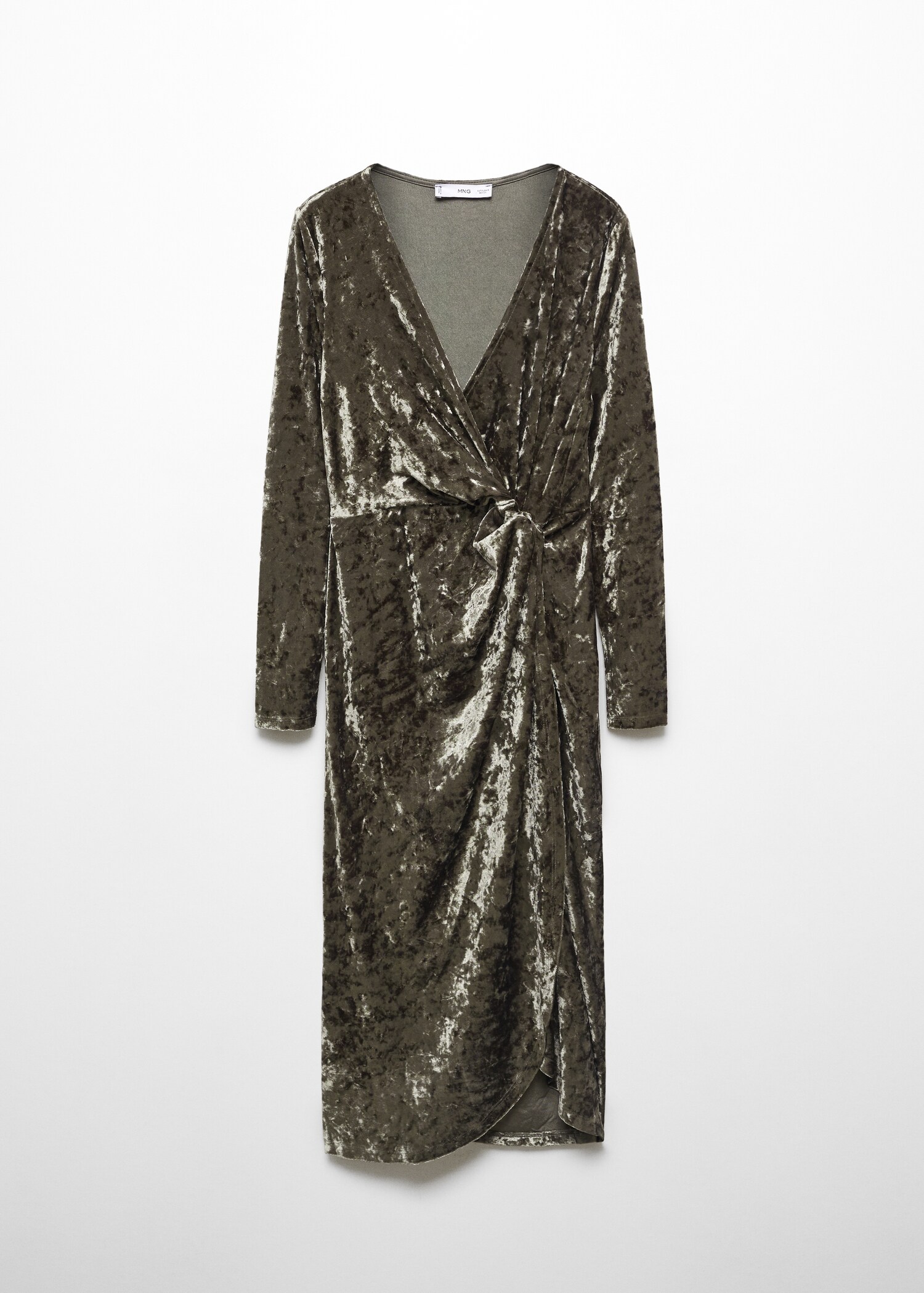 Vestido nudo terciopelo  - Artículo sin modelo
