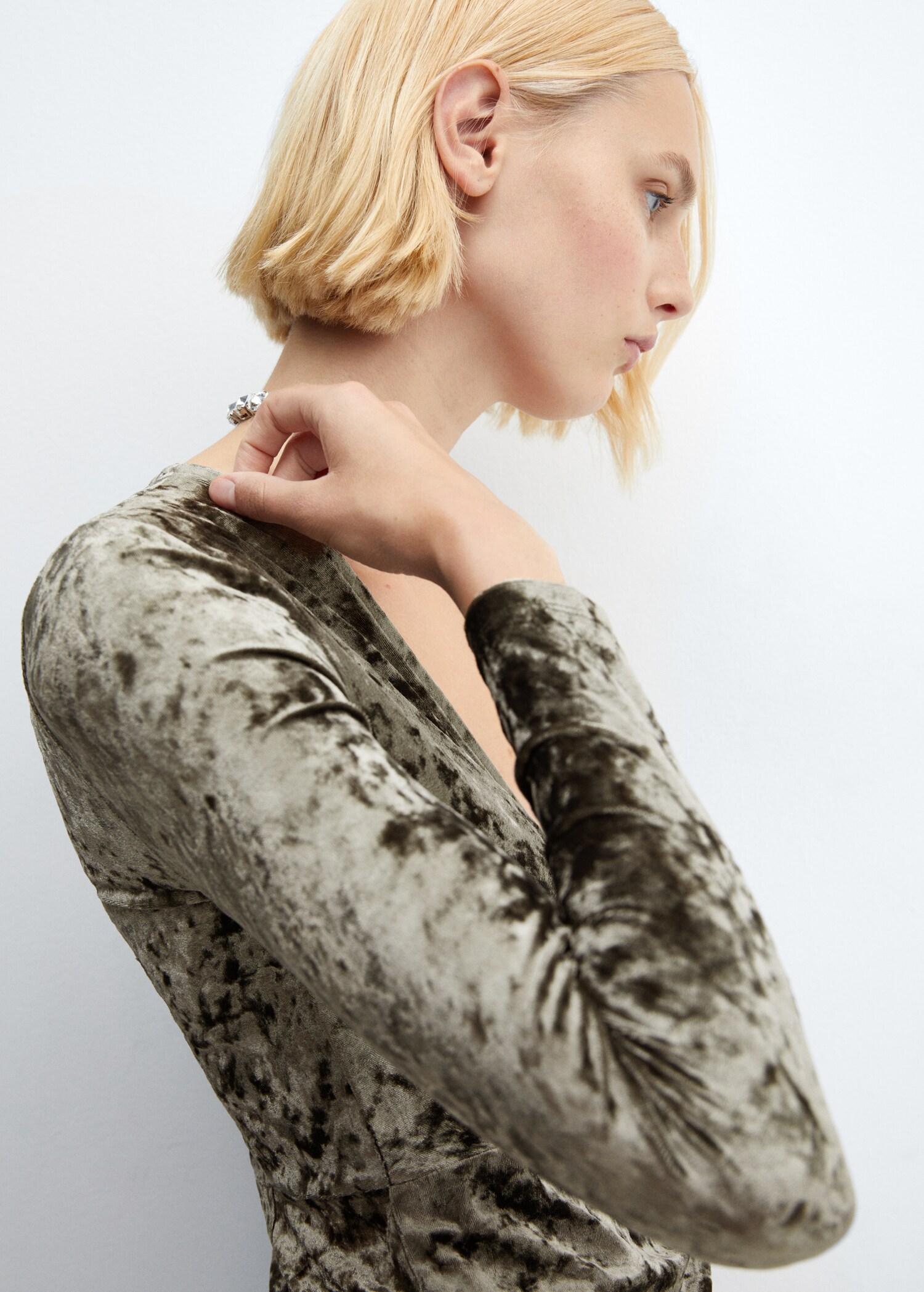 Vestido nudo terciopelo  - Detalle del artículo 1