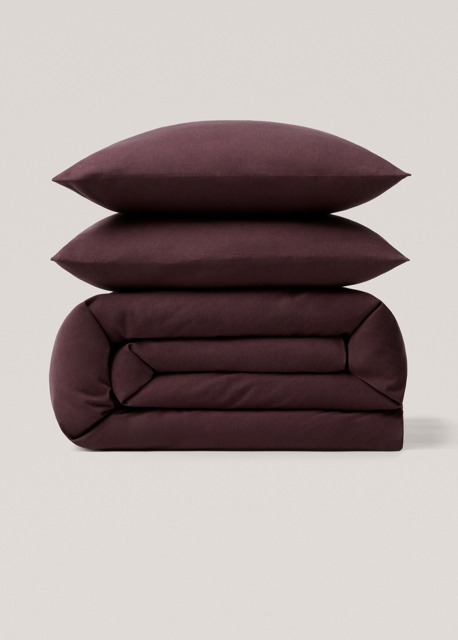 Capa de edredão de flanela lisa (cama 90 cm) - Artigo sem modelo