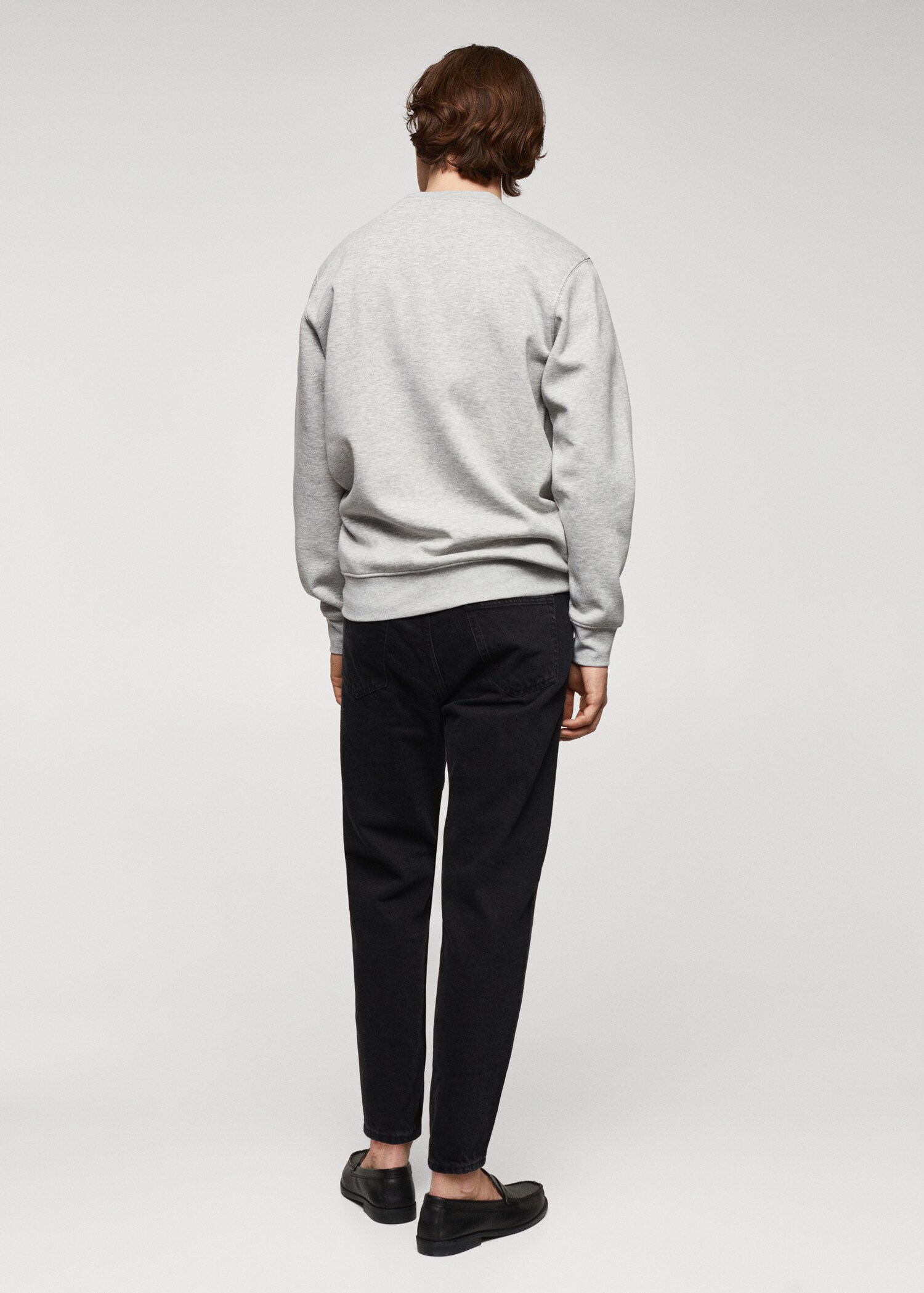 Sudadera estampada detalles terciopelo - Reverso del artículo