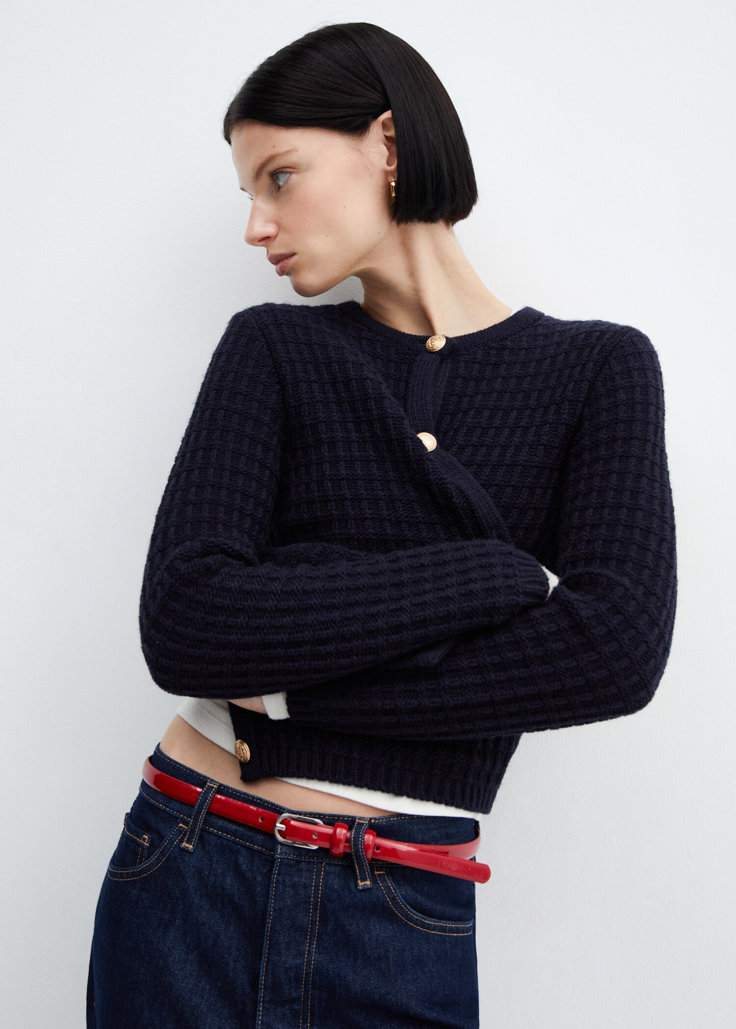 Button knit cardigan - Details of the article 6