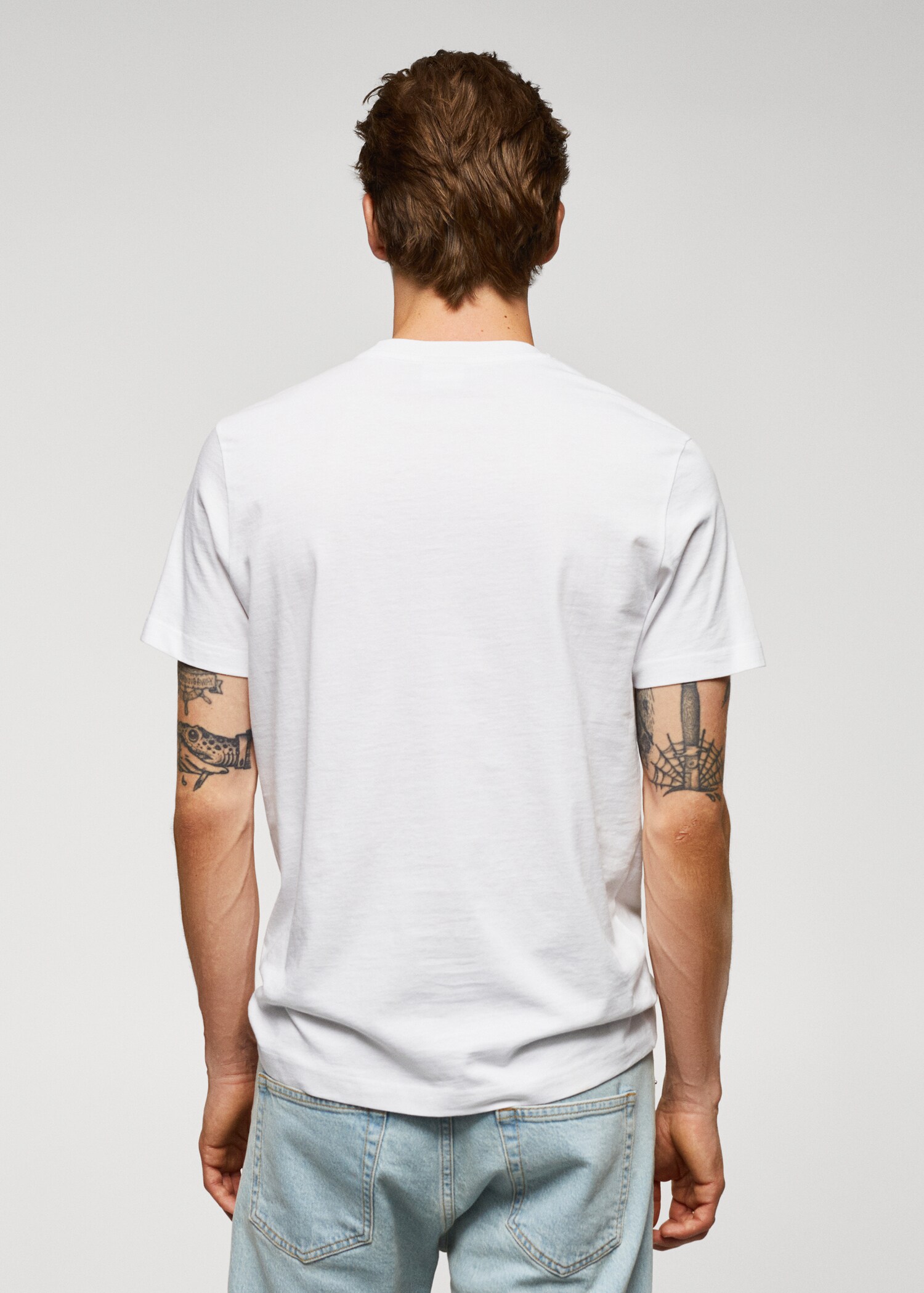 Camiseta algodón estampado logo - Reverso del artículo