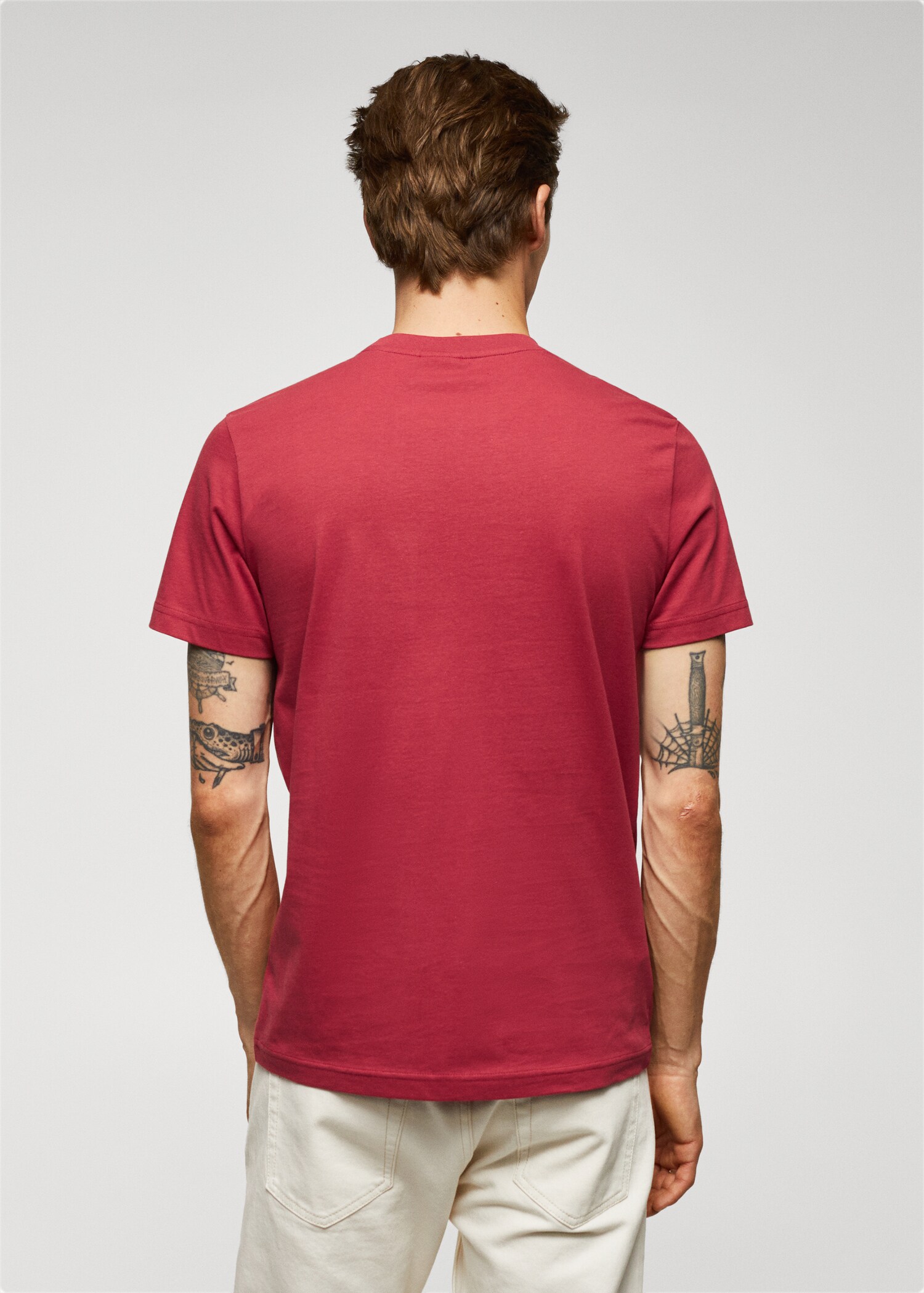 Camiseta algodón estampado logo - Reverso del artículo