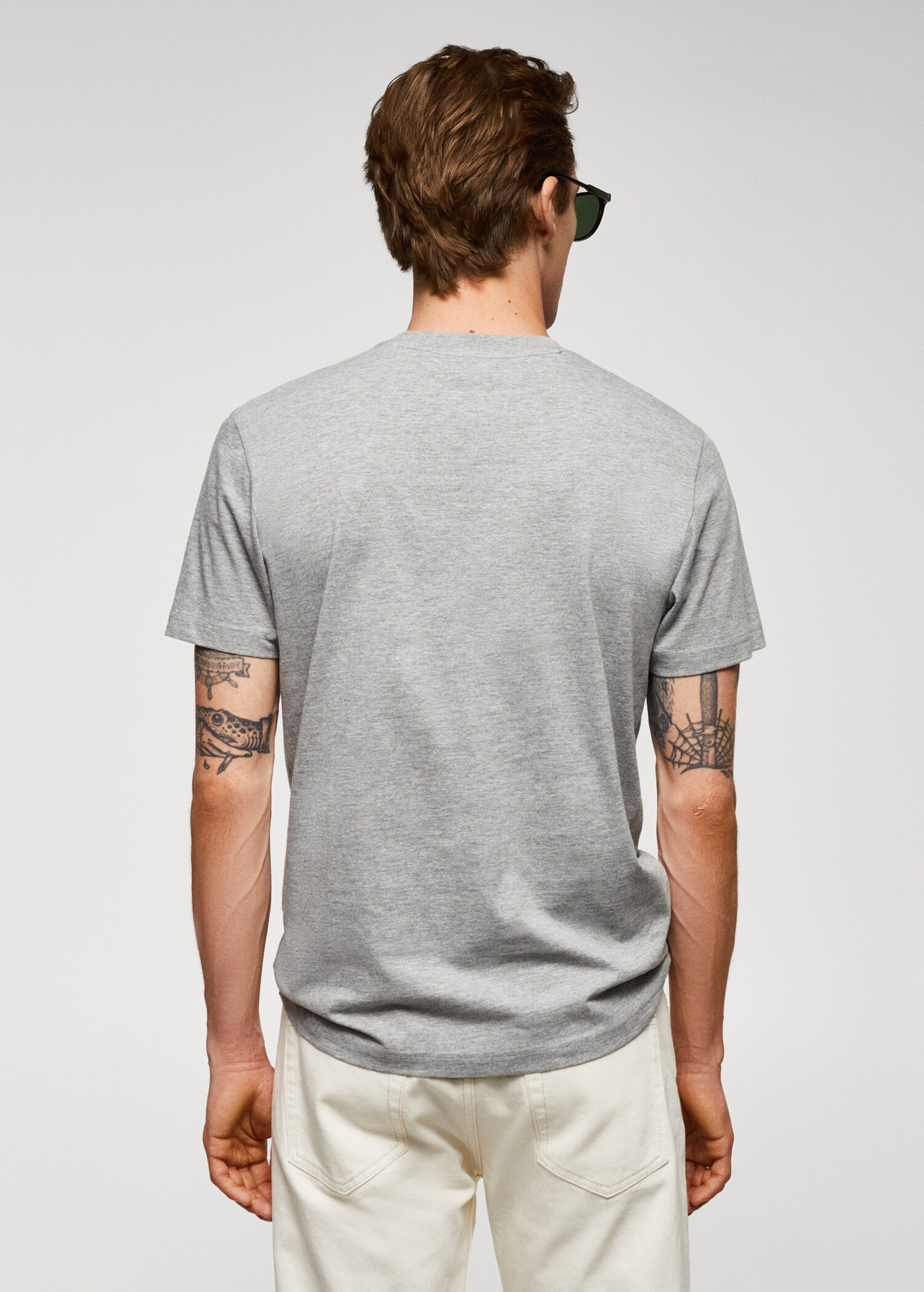 Camiseta algodón estampado logo - Reverso del artículo