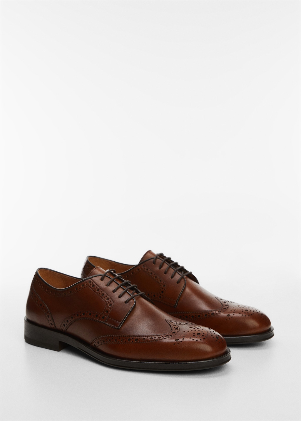 Chaussures habillees perforees cuir Homme MANGO Maroc