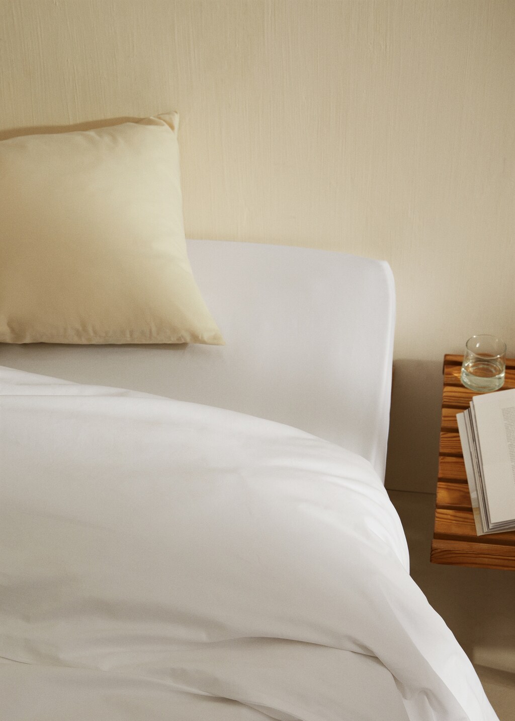 Cotton percale flat sheet (300 threads) 160x280cm