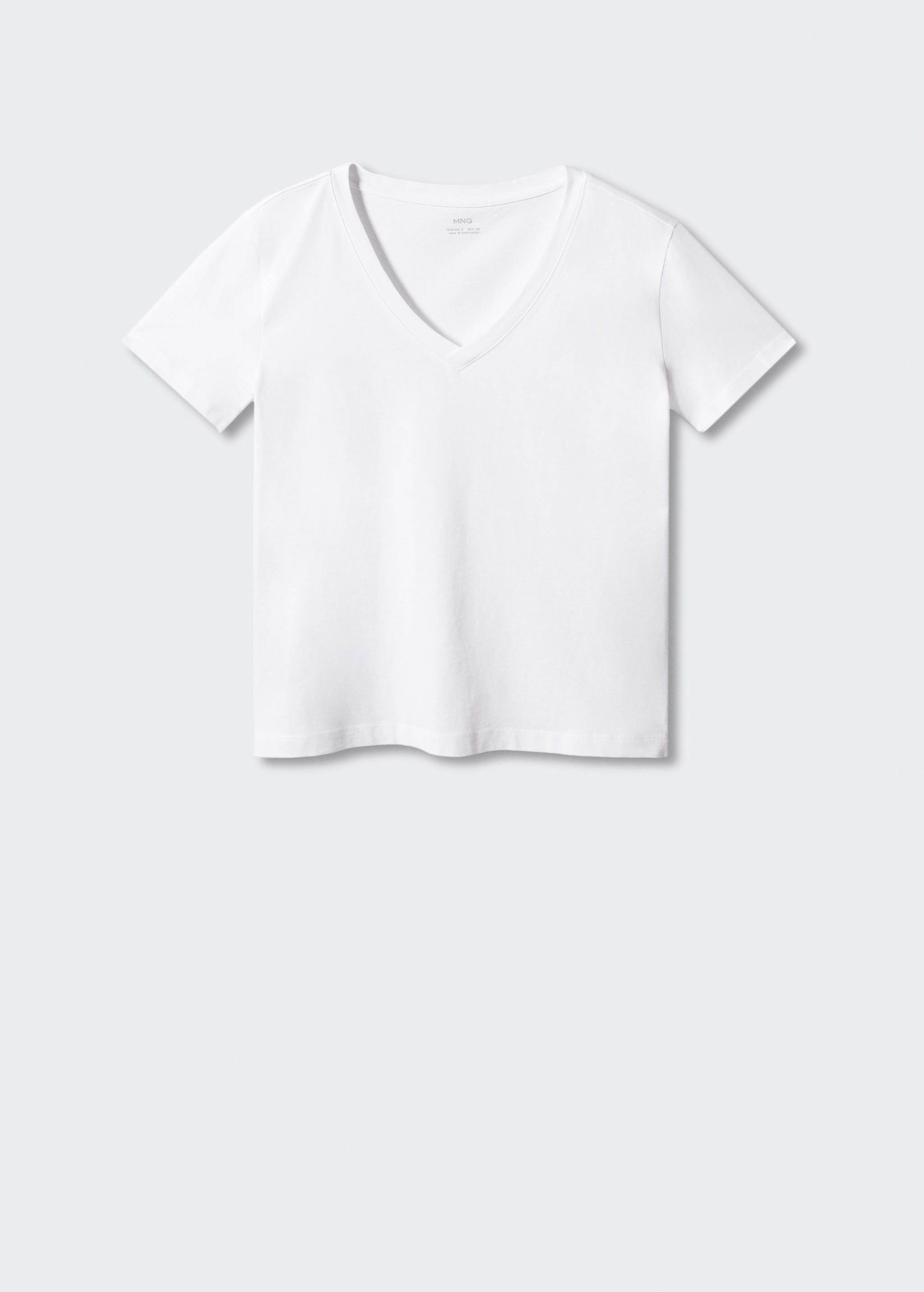 T-shirt algodão gola V - Artigo sem modelo