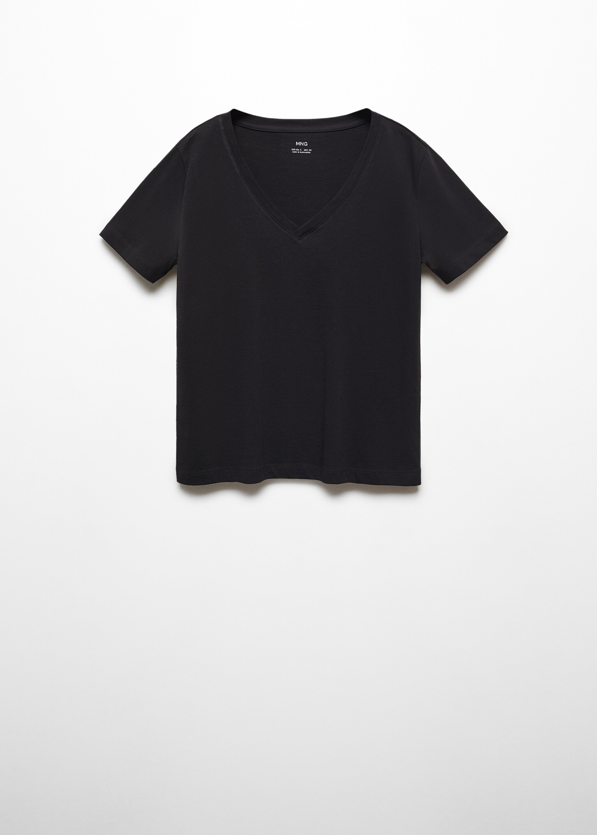 V-neck cotton T-shirt - Article without model