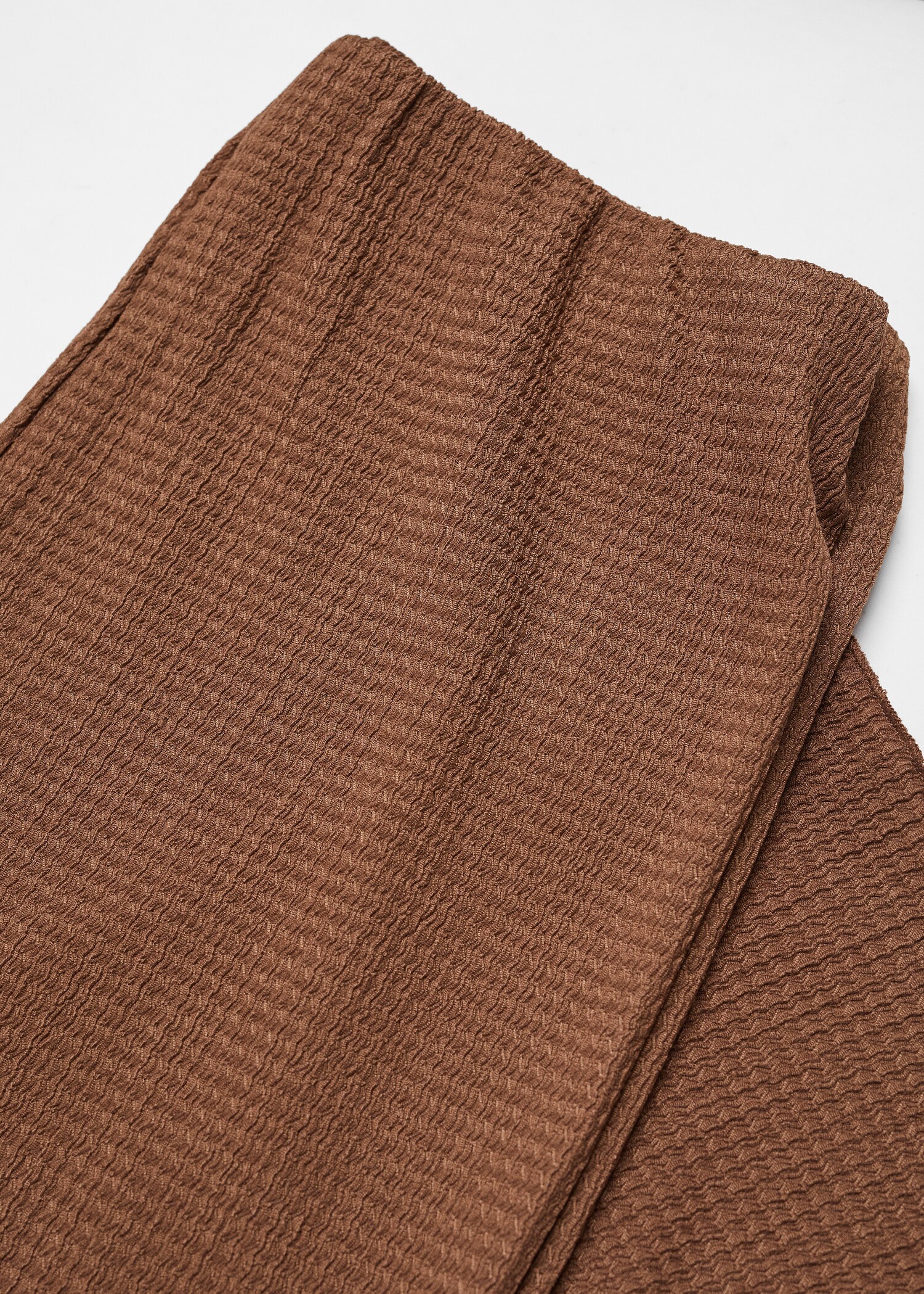 Textured culotte pants - Details of the article 8