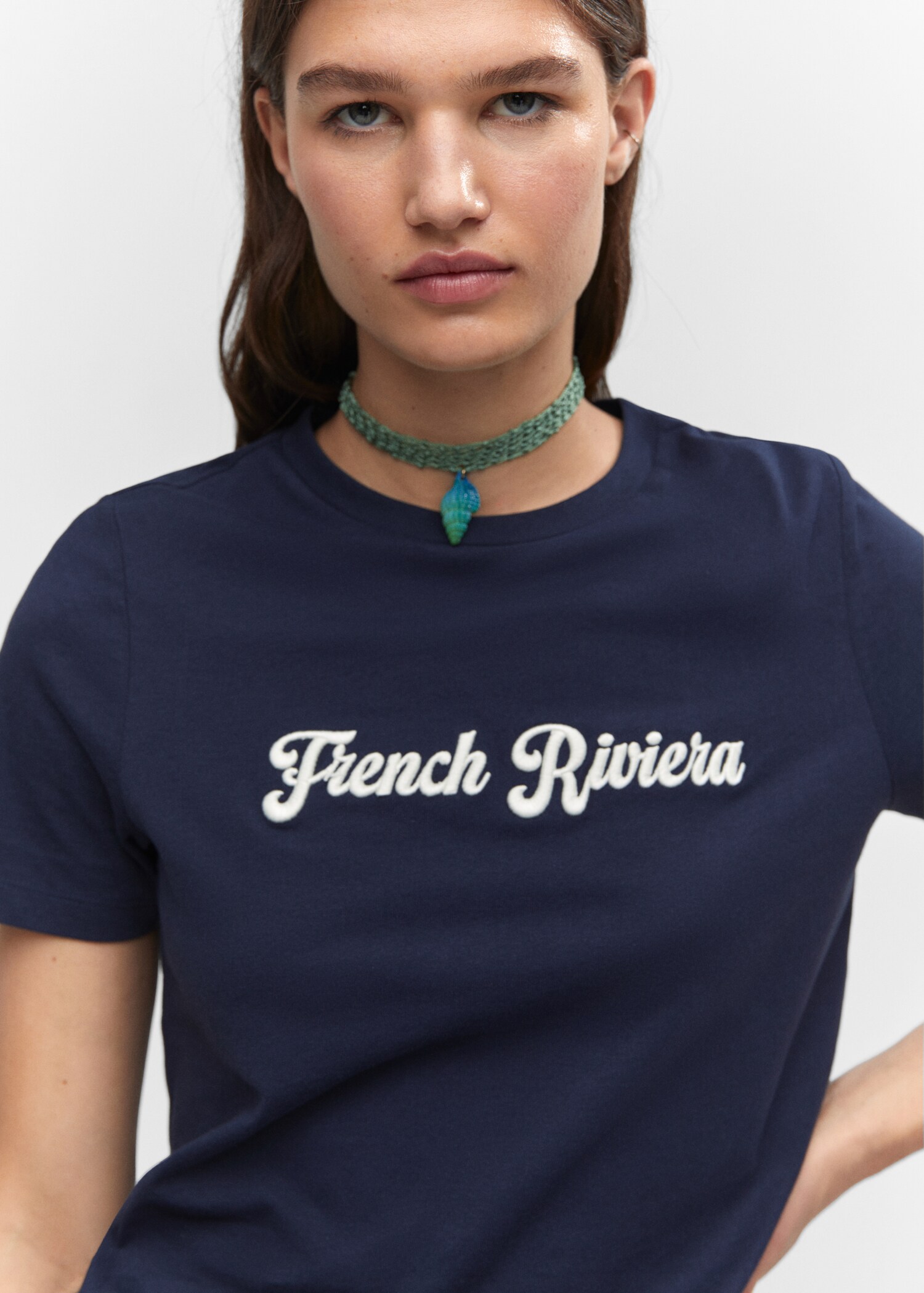 Camiseta mensaje bordado - Detalle del artículo 1